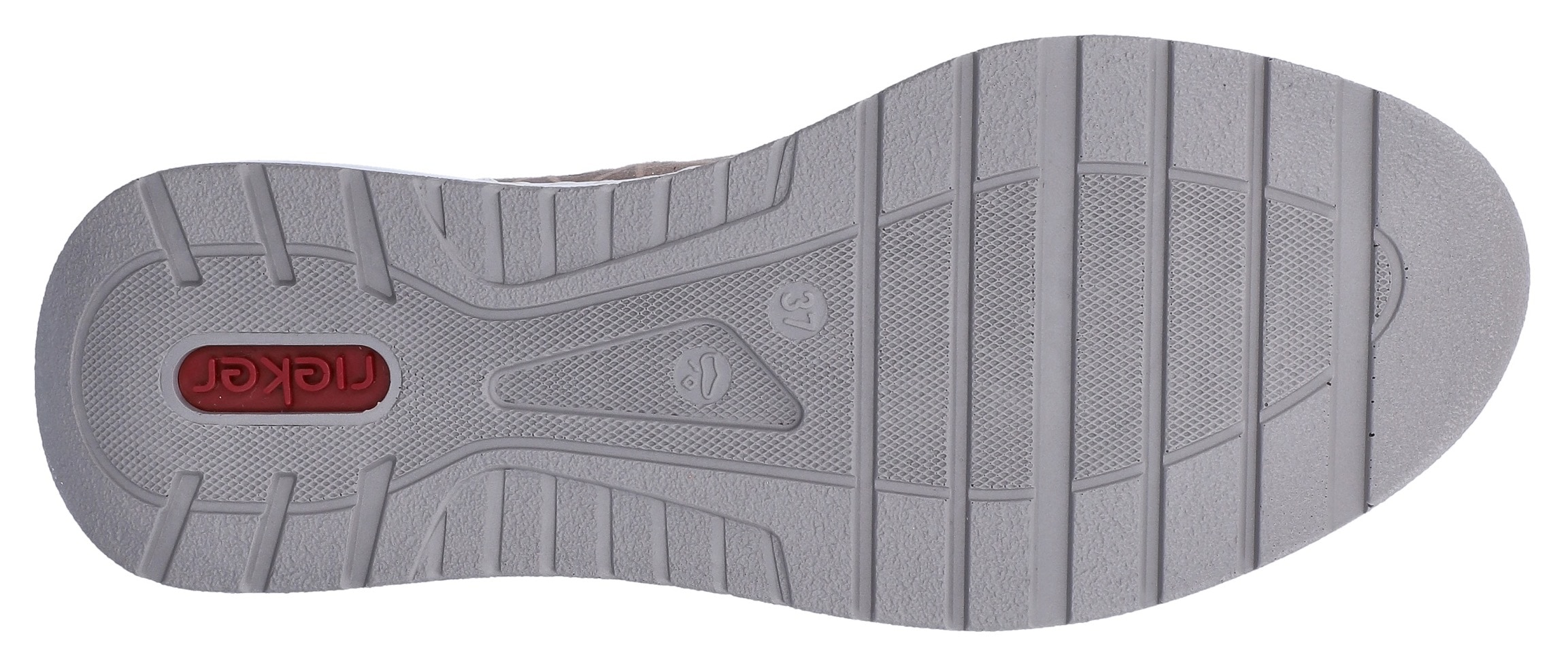 Rieker Slip-On Sneaker  Slipper, Freizeitsneaker, Halbschuh in Metallic-Optik