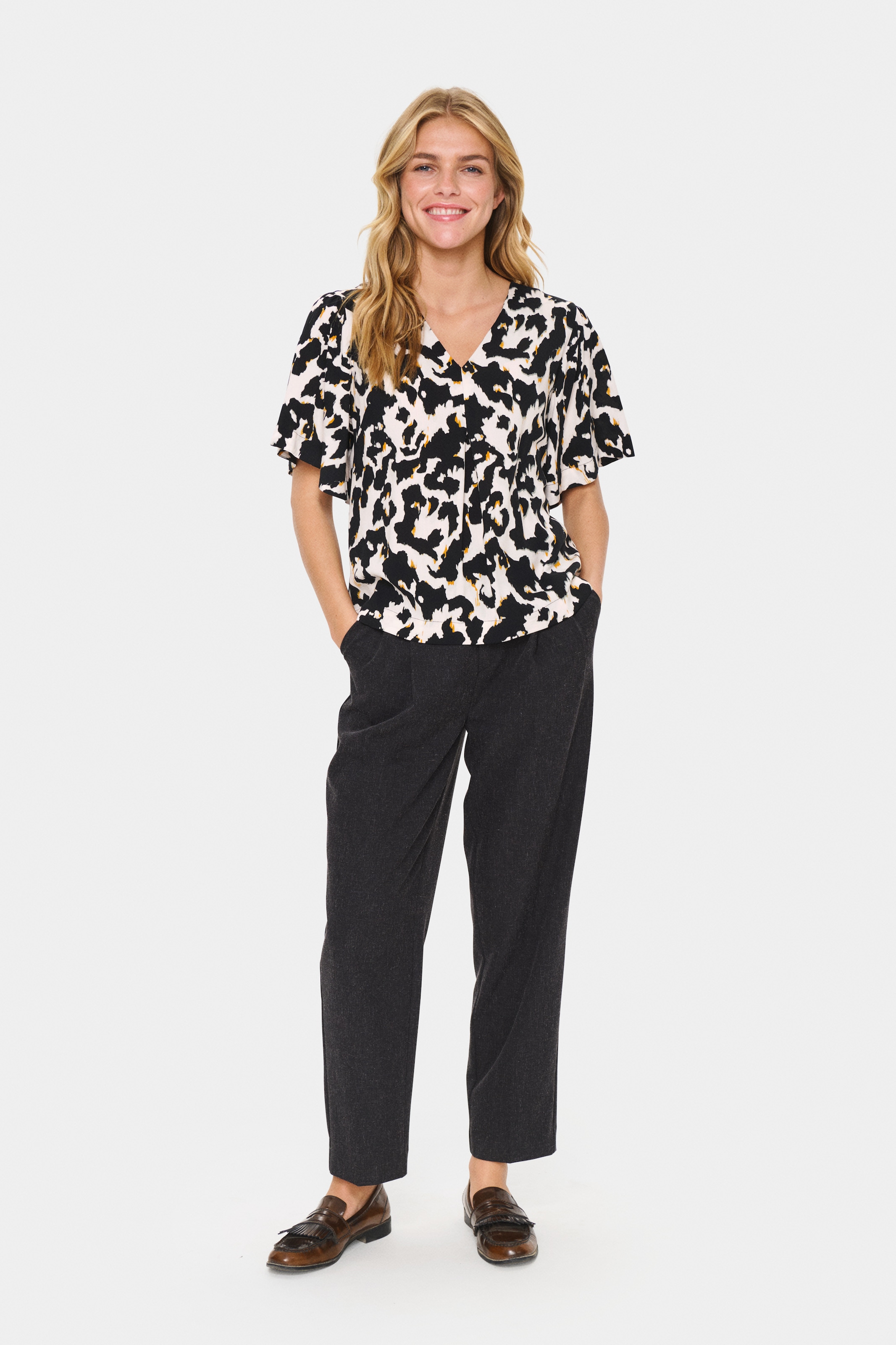 Saint Tropez Kurzarmbluse »MarcaSZ Blouse«