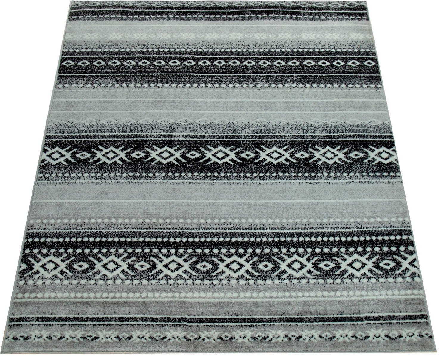 Image of Paco Home Teppich »Sinai 080«, rechteckig, 9 mm Höhe, Kurzflor, gestreift, ideal im Wohnzimmer & Schlafzimmer bei Ackermann Versand Schweiz