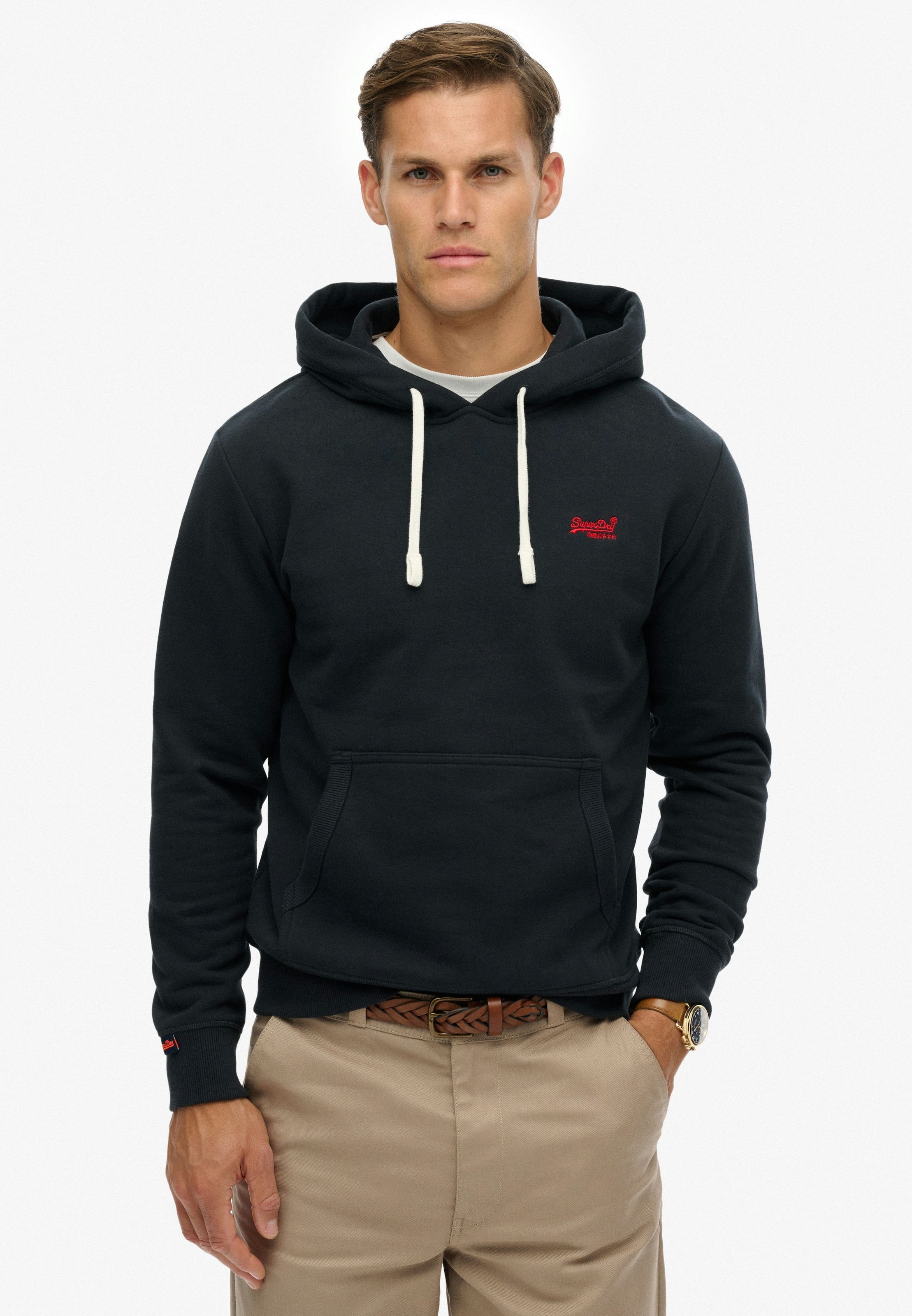 Image of Superdry Kapuzensweatshirt "Essential Logo Classic Hood", Baumwollmischung, loose fit
