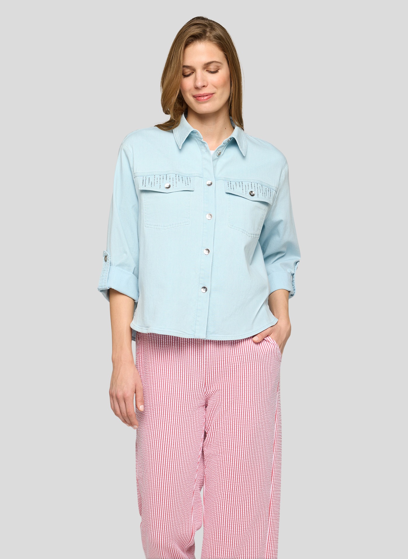 Image of Rabe Hemdbluse mit Brust Taschen