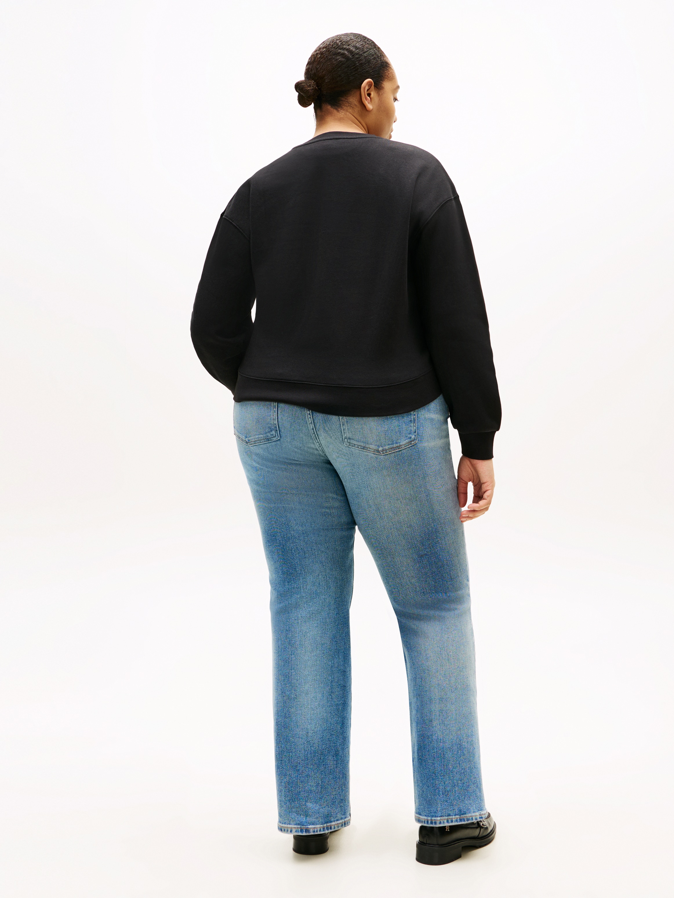 Tommy Hilfiger Curve Sweatshirt »CRV TH SCRIPT REG FLEECE SWTSRT«, in grossen Grössen
