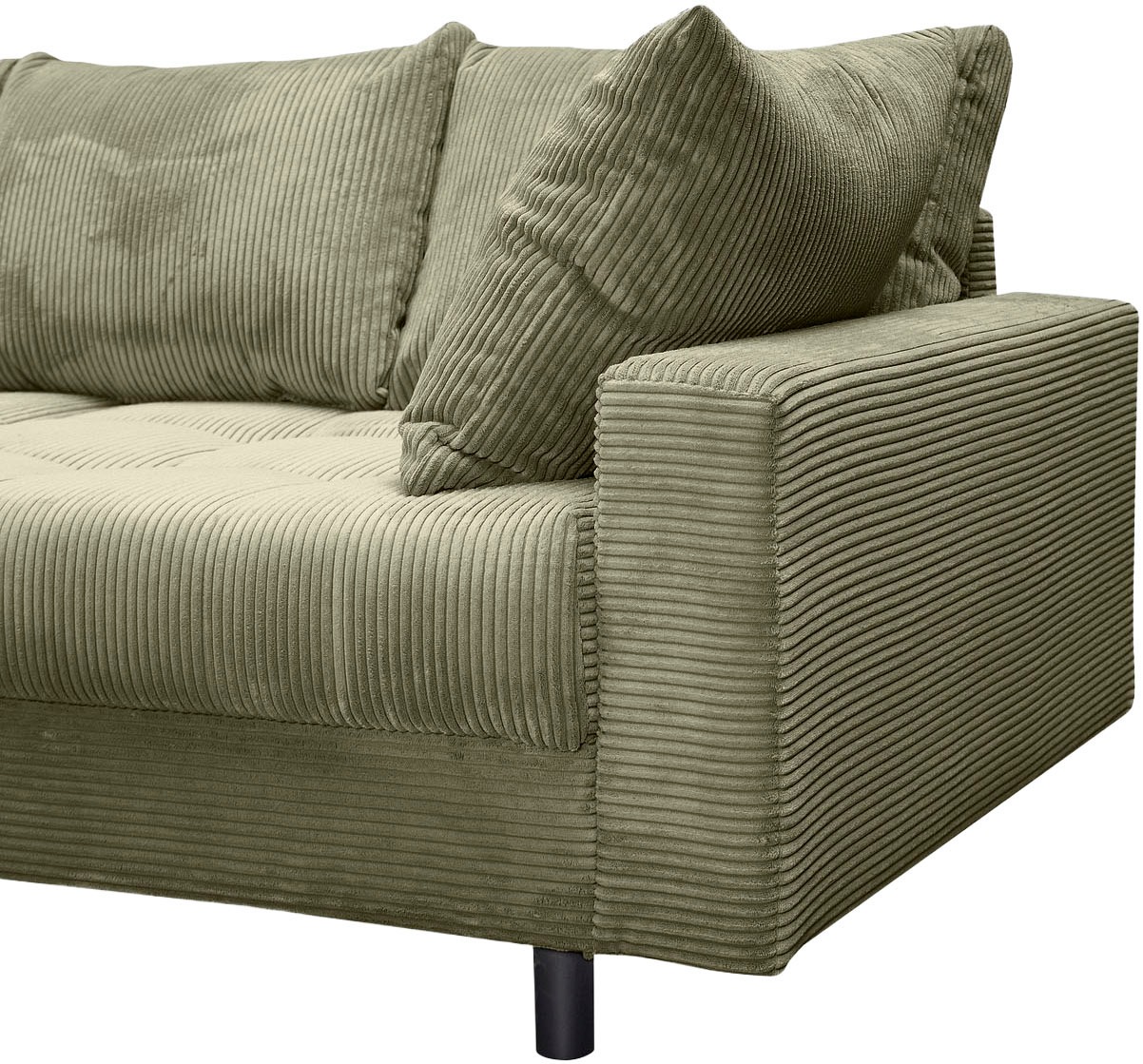 Home affaire Ecksofa »Toni L-Form«, Ottomane beidseitig montierbar, Federkern-Polsterung