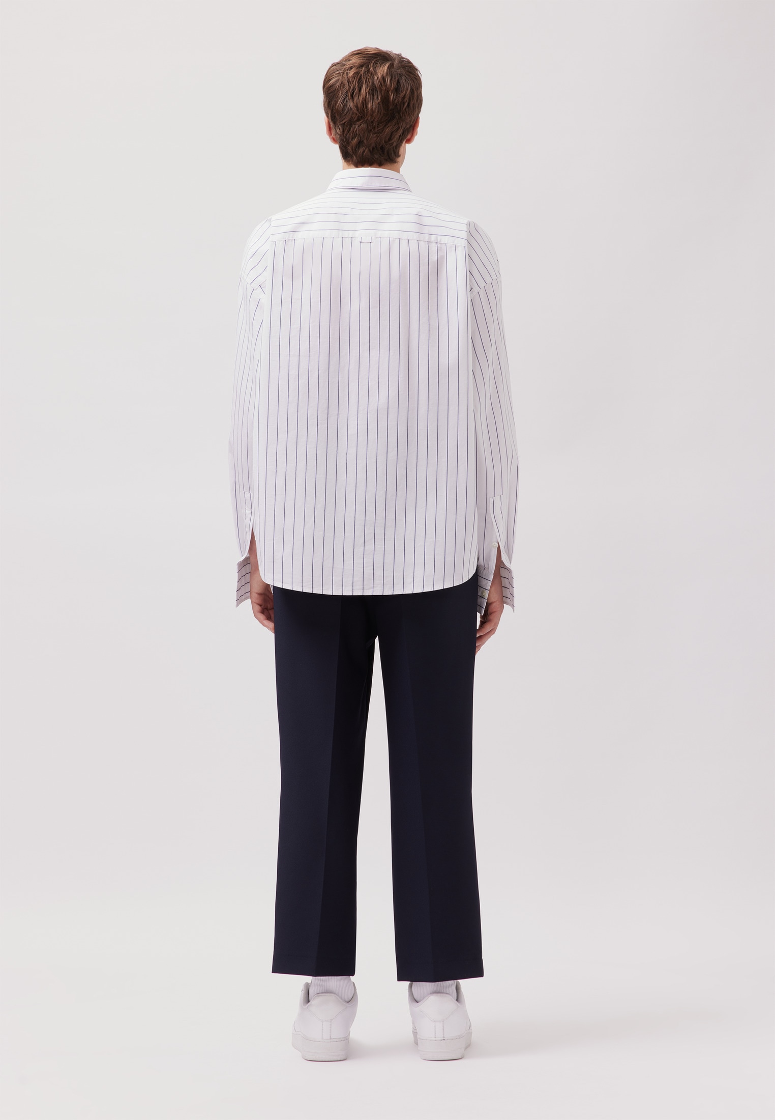 studio seidensticker Chemise d'affaires col Kent oversize 1/1 rayé