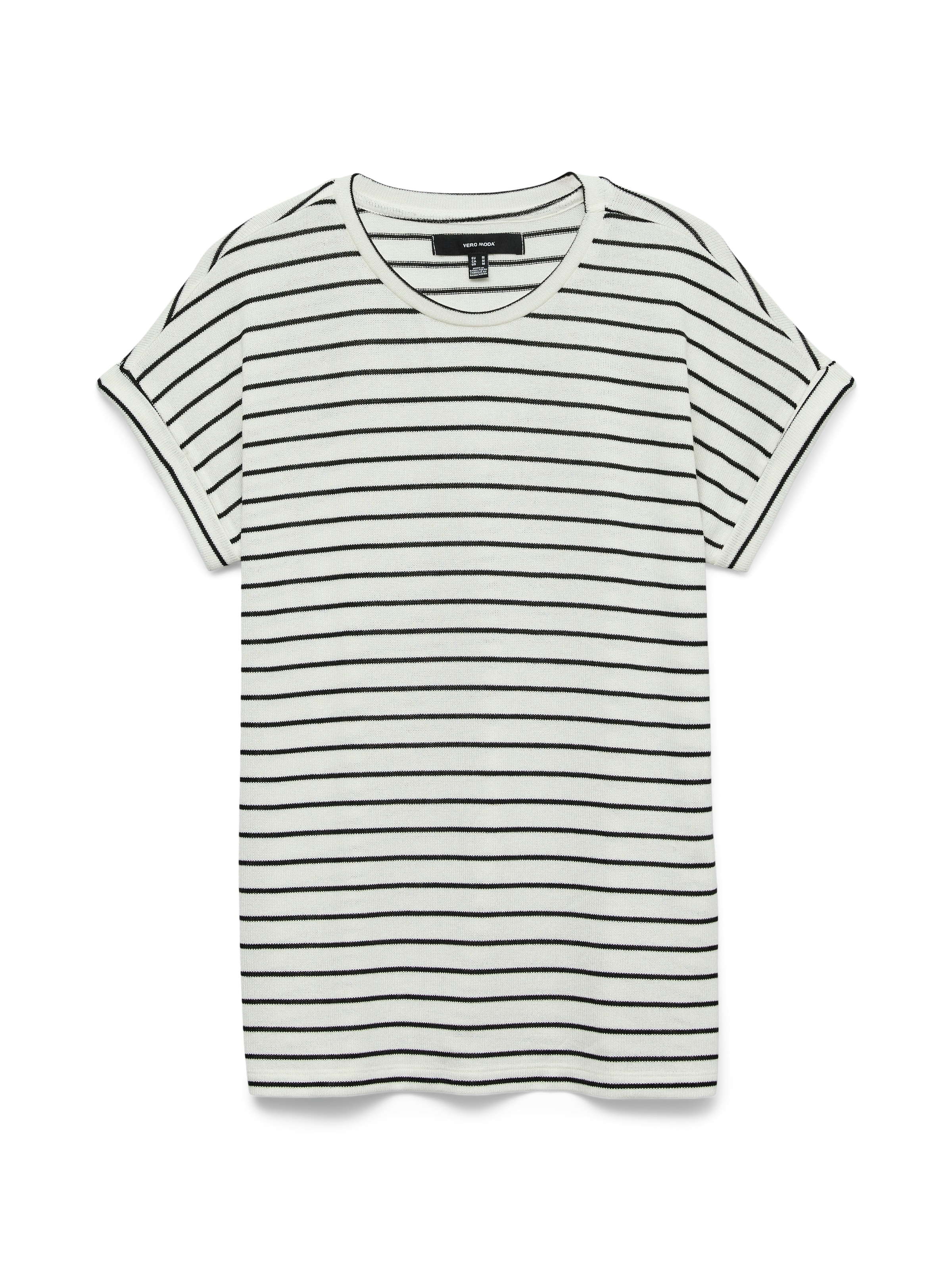 Vero Moda Kurzarmpullover »VMBRIANNA SS O-NECK PULLOVER BOO REP«, mit Umschlag