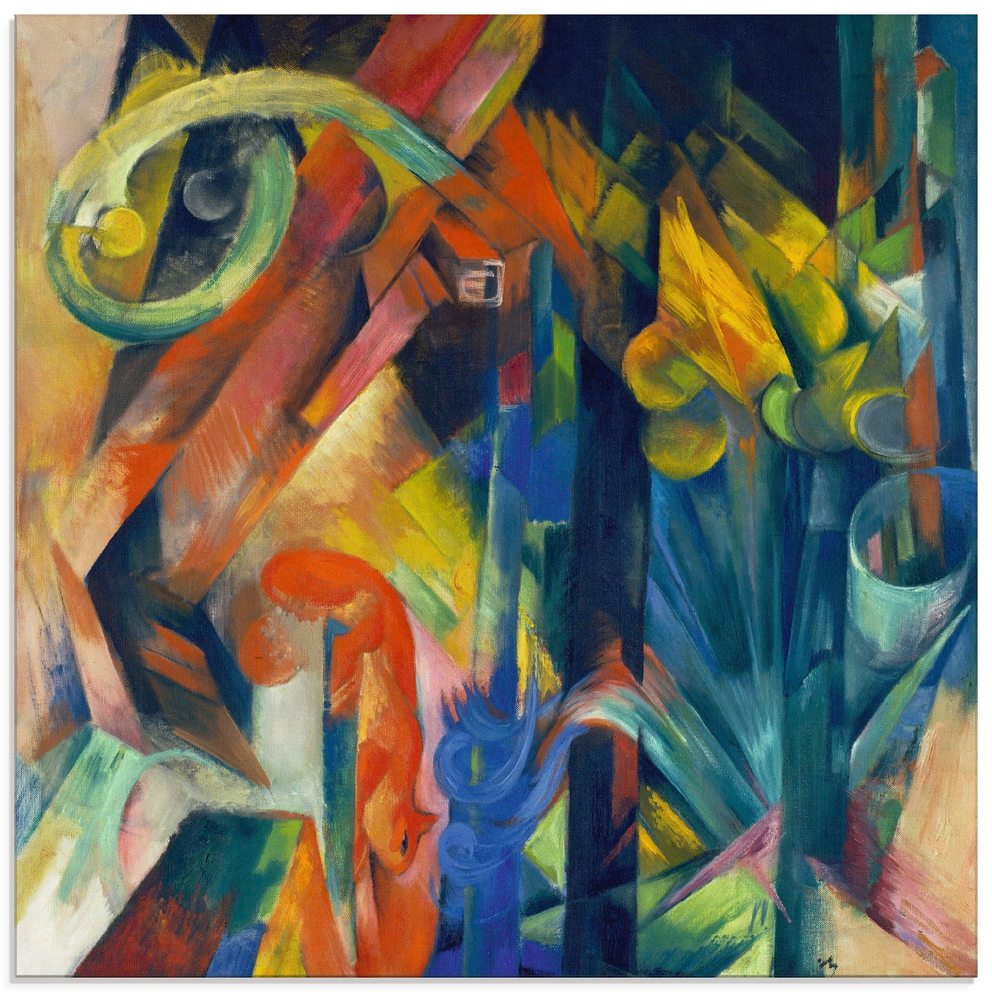 Image of Artland Glasbild »Wald mit Eichhörnchen. 1913.«, Wald, (1 St.) bei Ackermann Versand Schweiz