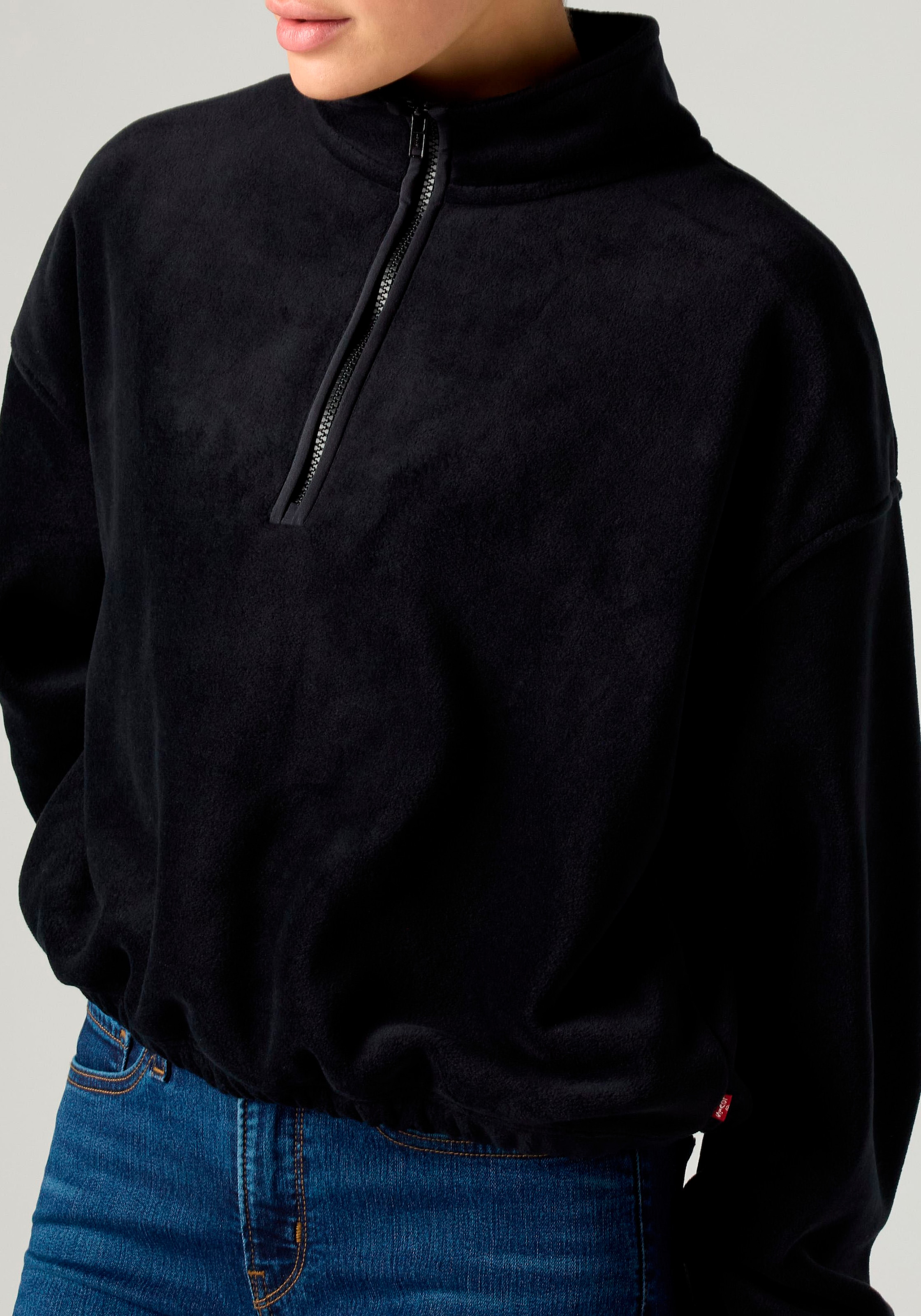 Levi's® Pull en polaire »LSE_DELTA 1/4 ZIP«, Qualité polaire facile d'entretien
