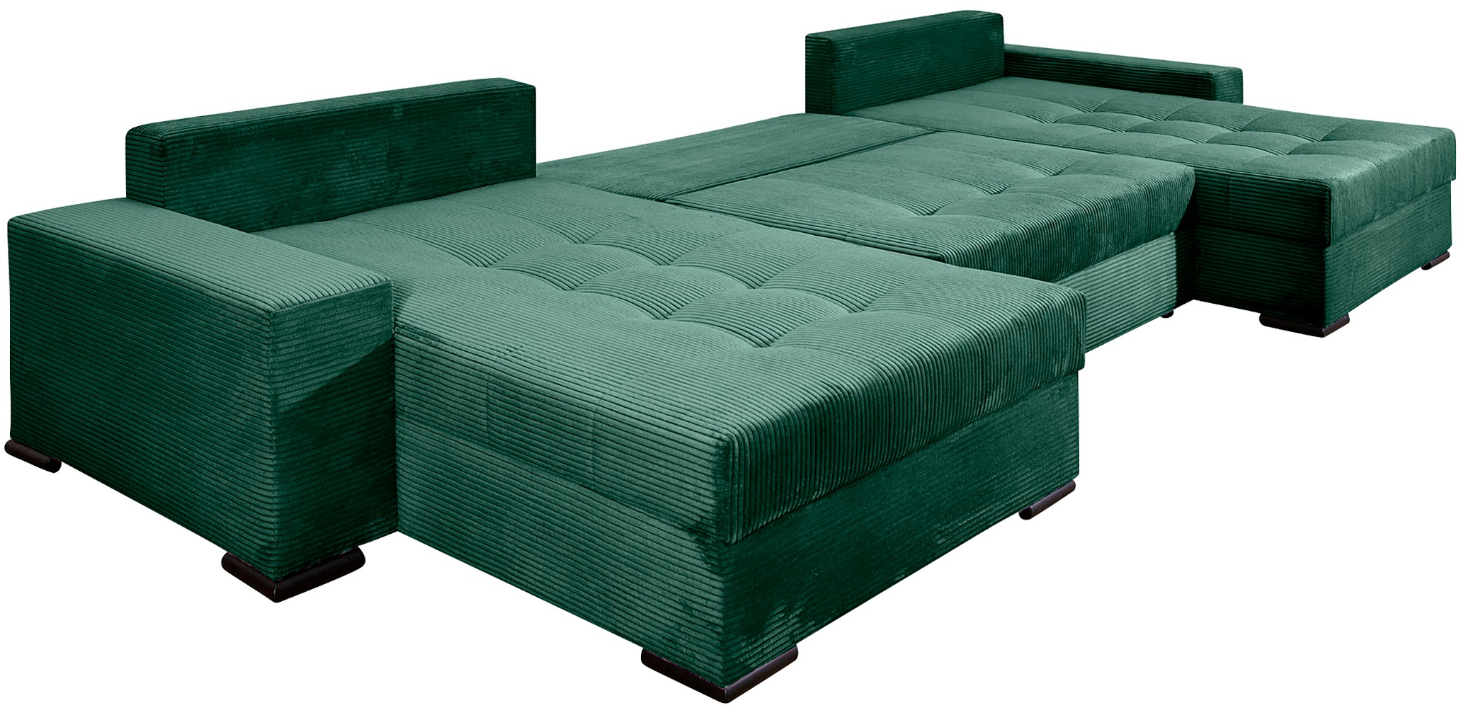 COLLECTION AB Wohnlandschaft »XXXL-Josy Relax U-Form Breite 352 cm, mit 2 gleich grossen Recamieren«, inkl. Bettfunktion, Bettkasten, mit 4 Rückenkissen in zwei Grössen