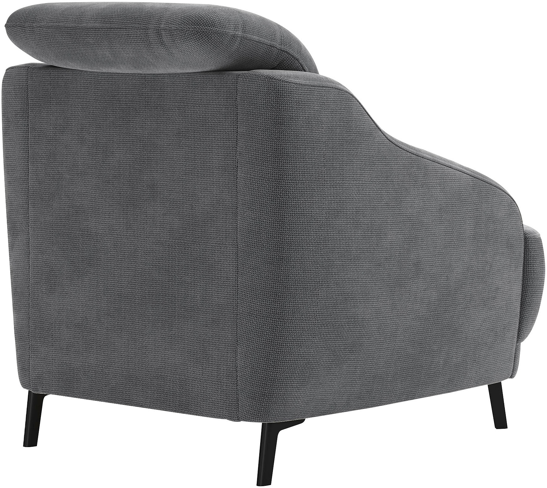 sit&more Sessel »Blues«, (1 St.), mit Metallfüssen, schwarz-matt