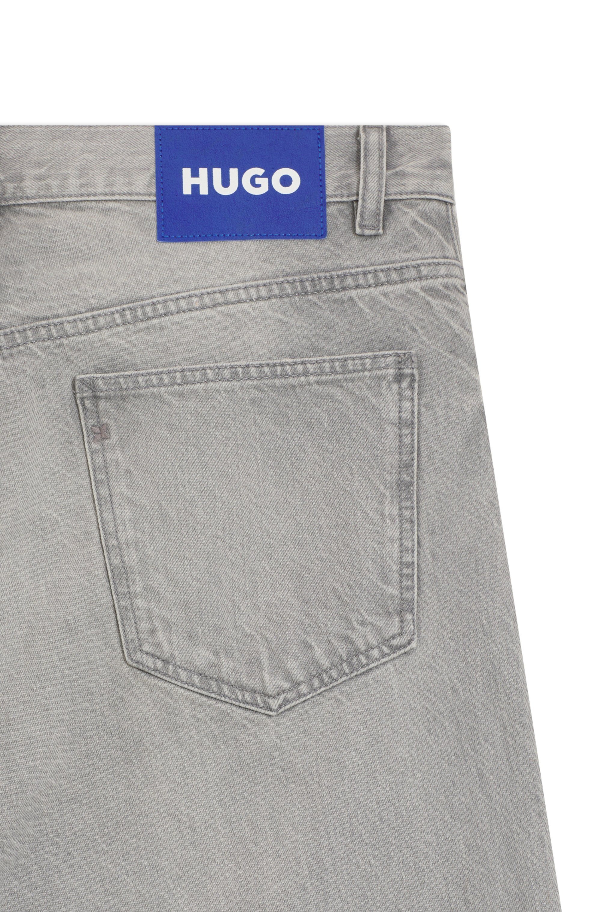HUGO Blue Jeans à 5 poches »Nate« Baggy Fit, mittlere Leibhöhe