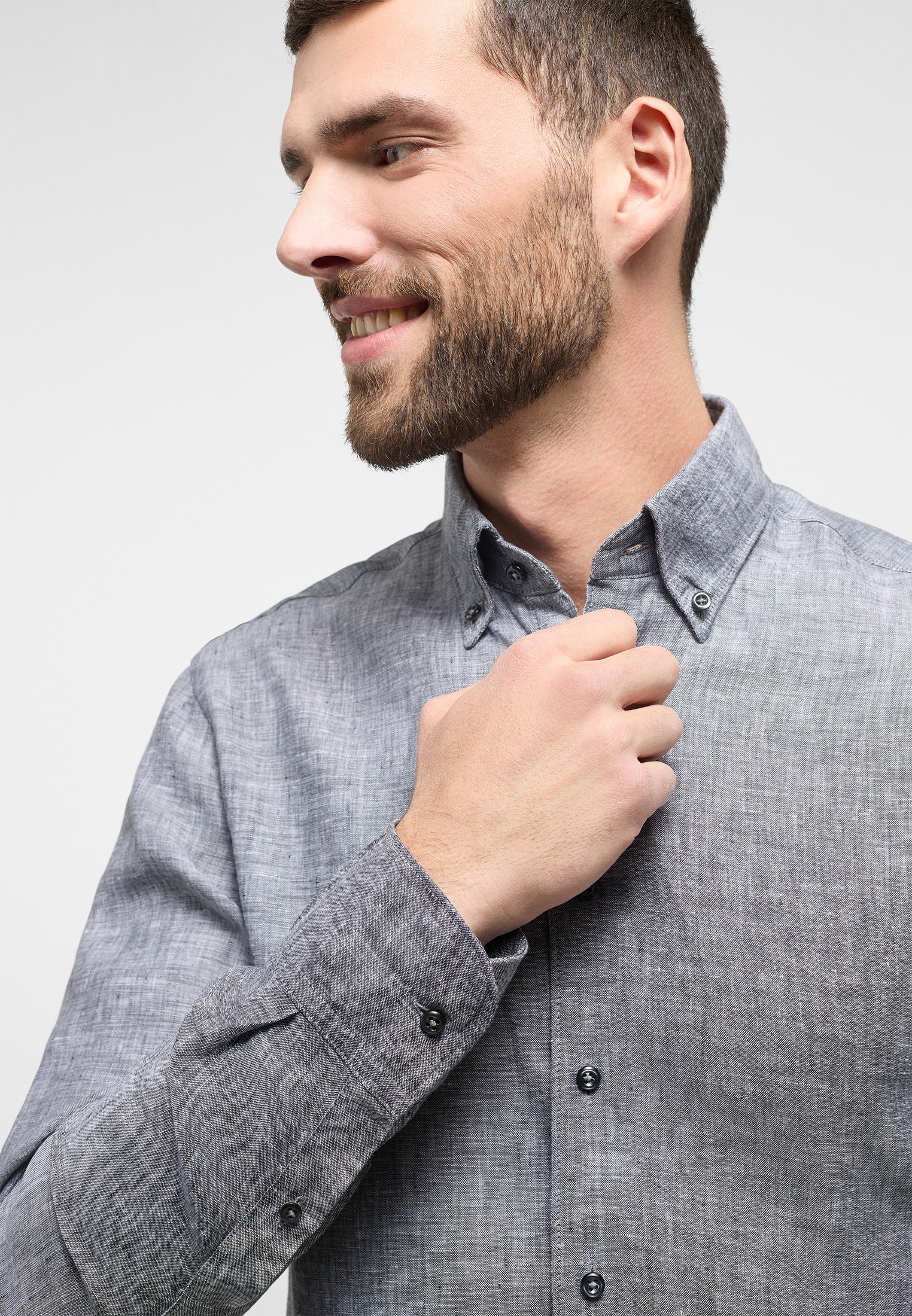 Eterna Langarmhemd »SLIM FIT«, EASY IRON (bügelleicht)