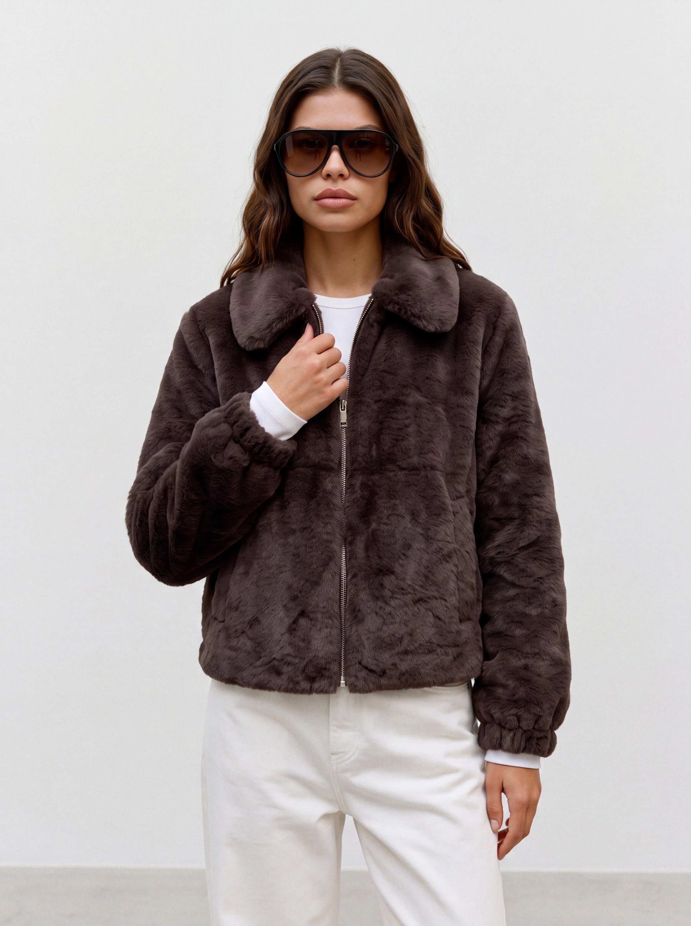 Vero Moda Fellimitatjacke »VMSOLAIMA SHORT JACKET NOOS« Kunstfaser, Fellimitat