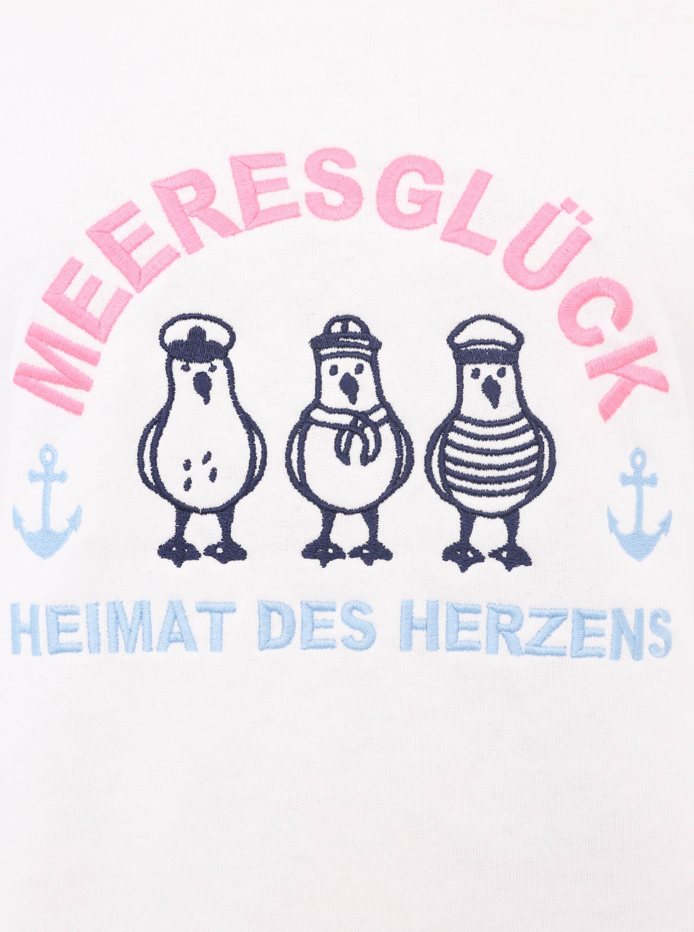 Zwillingsherz Sweatshirt »"Meeresglück"«, mit verspieltem Ankerdetail