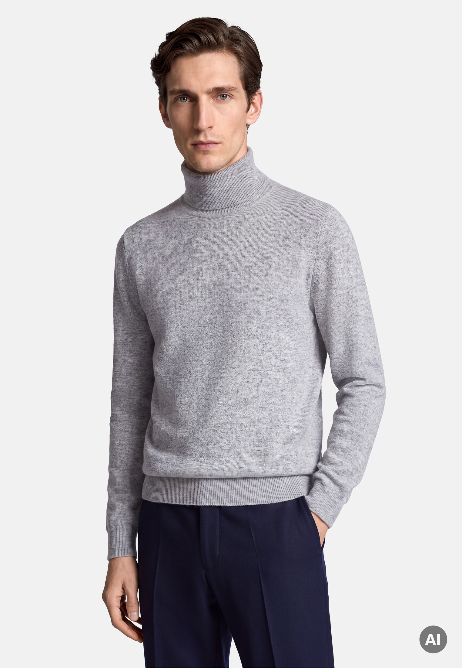 Image of seidensticker Strickpullover "Schwarze Rose" 1/1 Rollkragen Uni