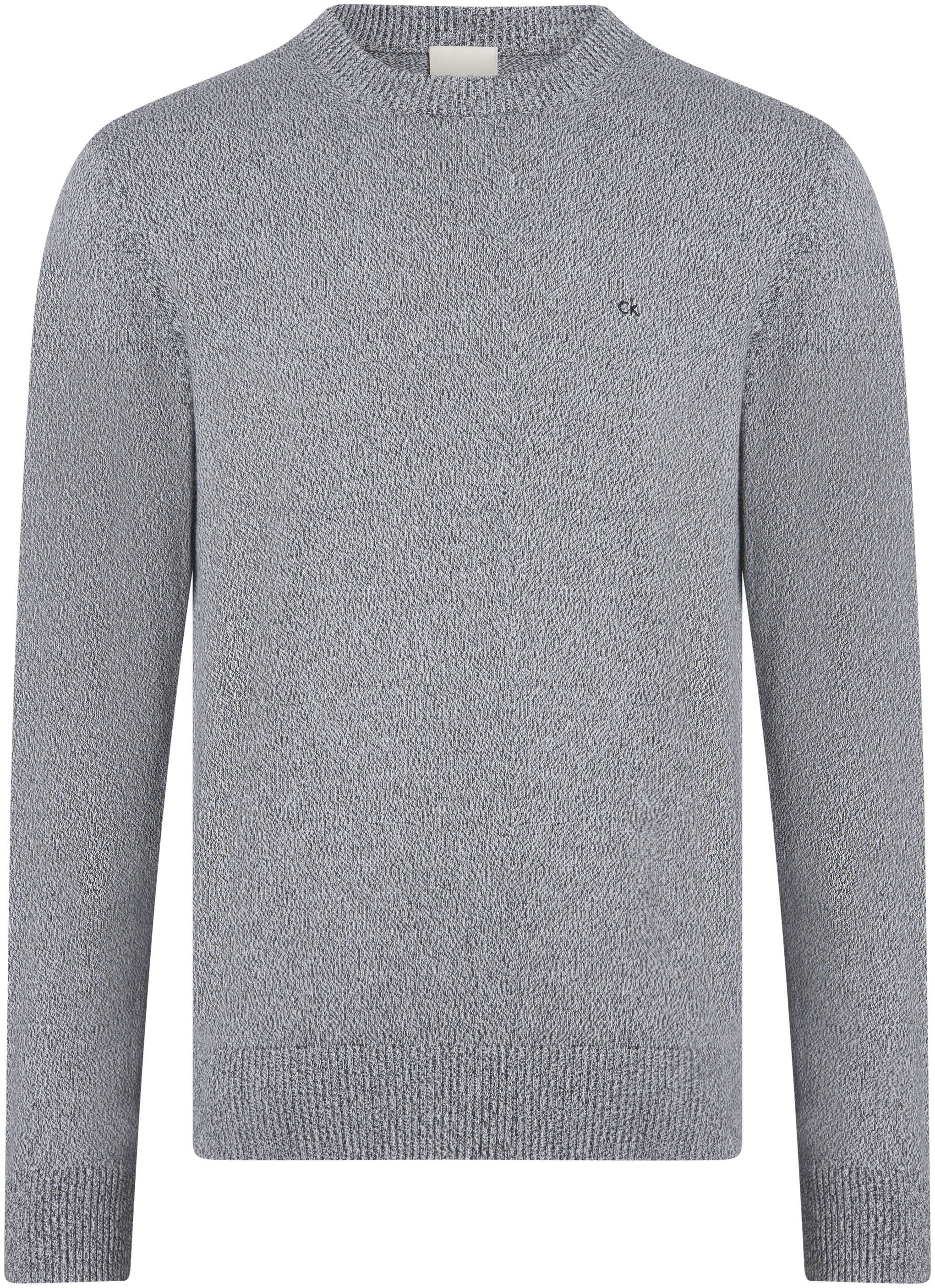 Calvin Klein Rundhalspullover »MOULINE CN SWEATER«, mit Logostickerei