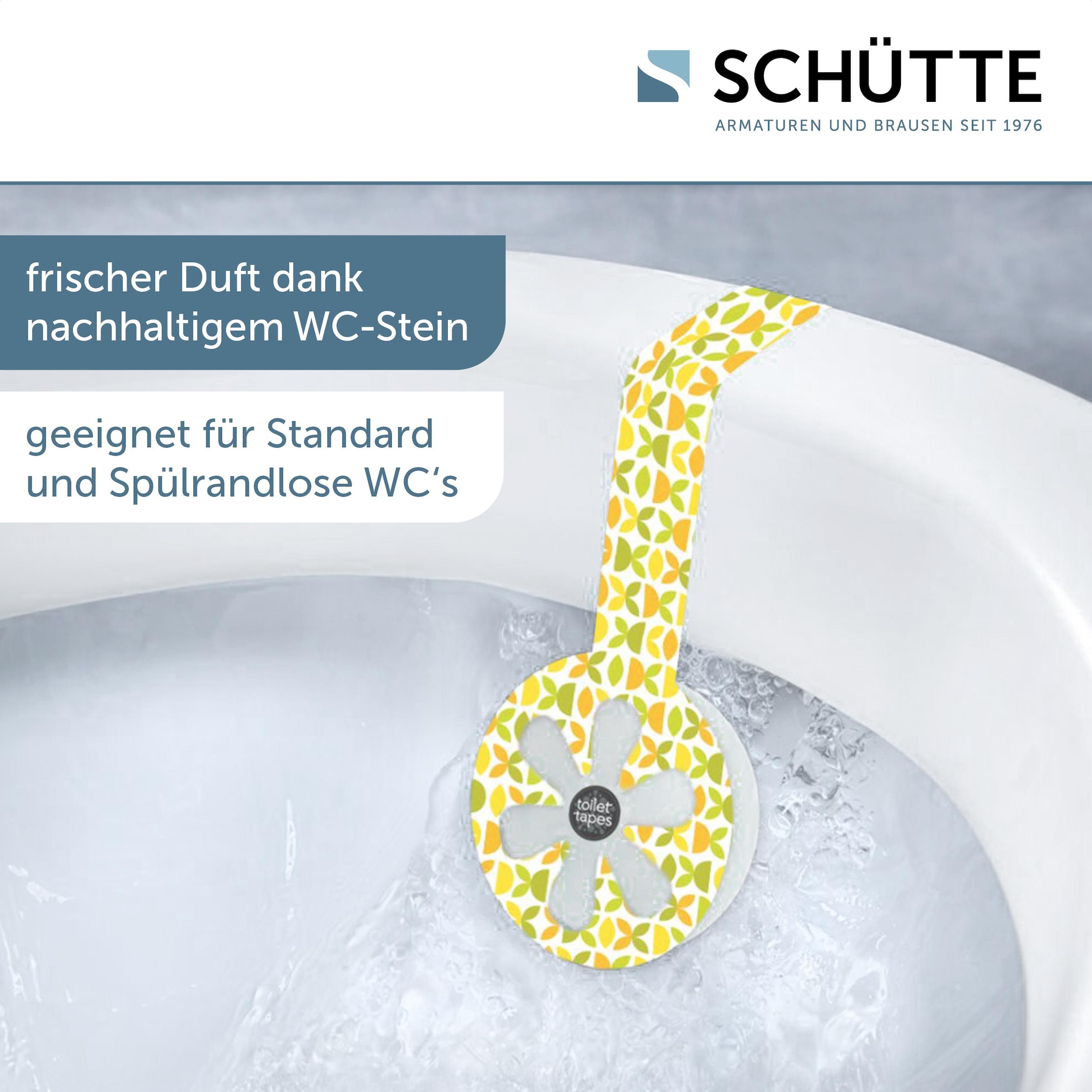 Schütte WC-Sitz »Duroplast, WHITE« WC-Sitz, Befestigungsmaterial, Montageanleitung,  mit Absenkautomatik und Schnellverschluss, inklusive Duftstein
