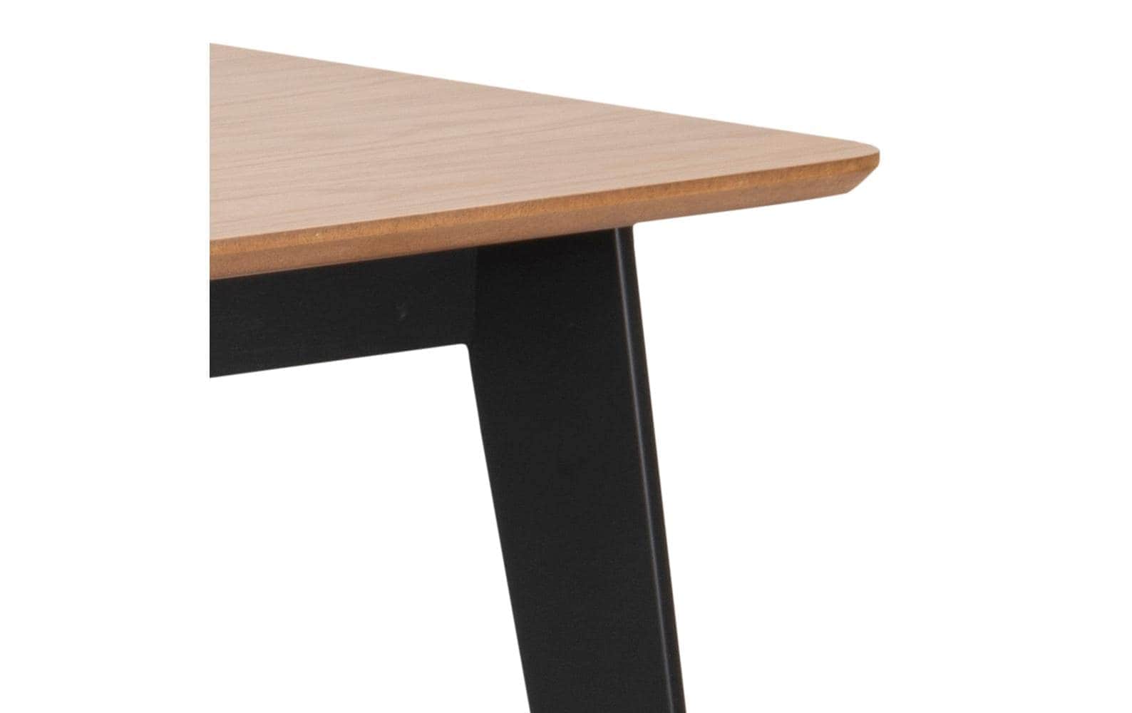 AC Design Esstisch »Roxby 120 x 80 x 76 cm, Nature/Schwarz«