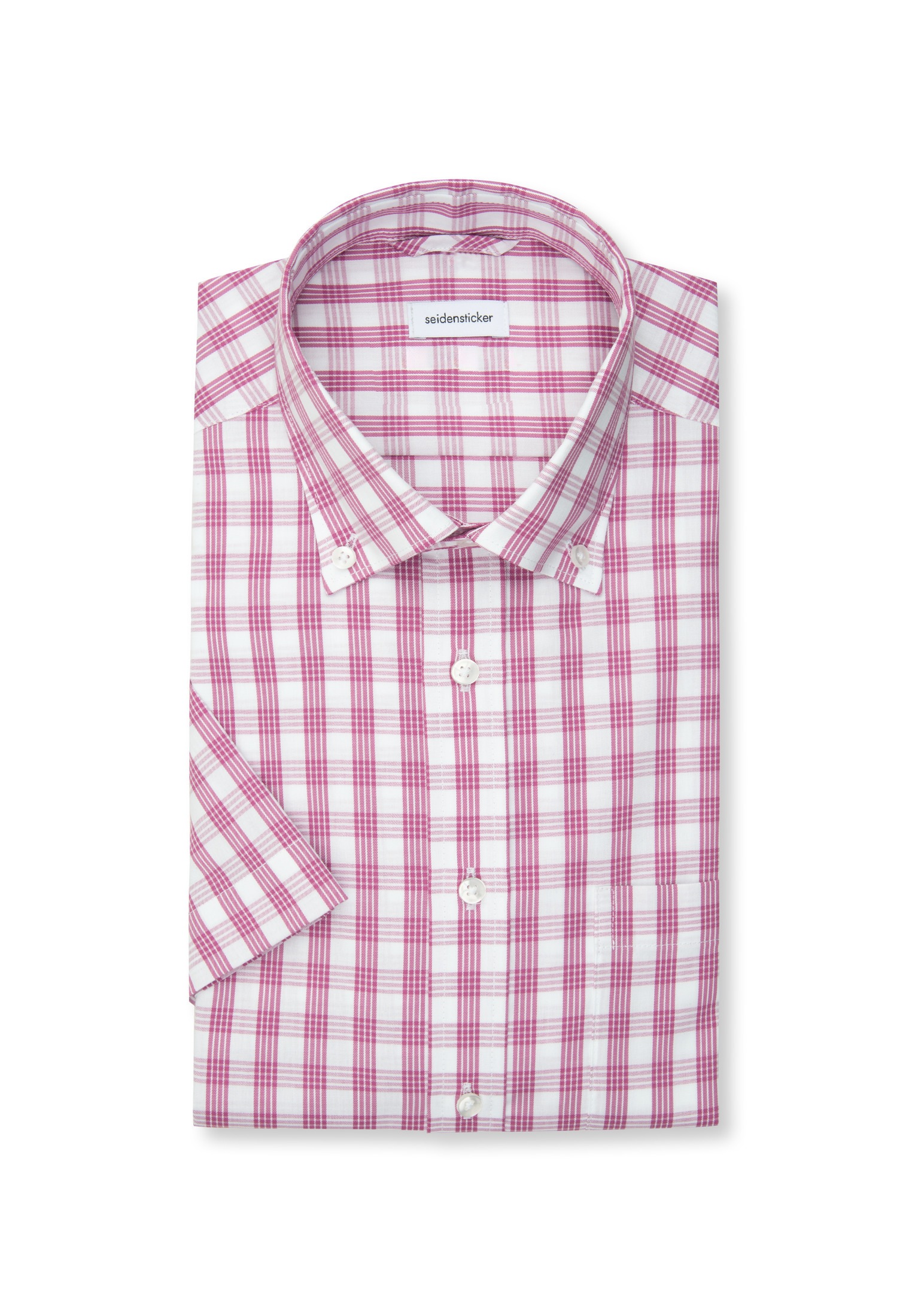 seidensticker Chemise d'affaires »Regular« Regular 1/2 Button-Down-Kragen Karo