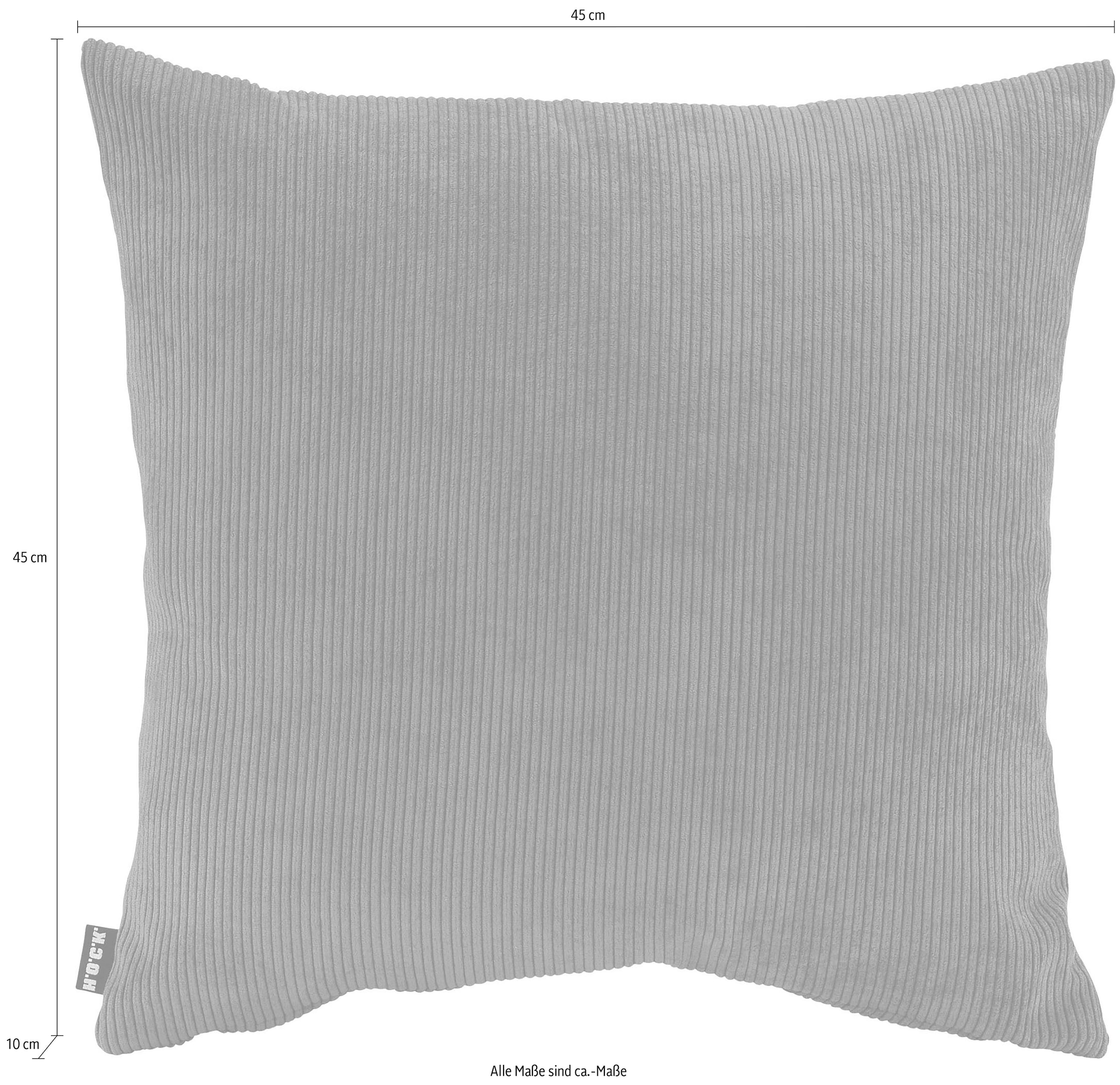 H.O.C.K. Dekokissen »Cord Wave« Kissenhülle mit Füllung, 1 Stück