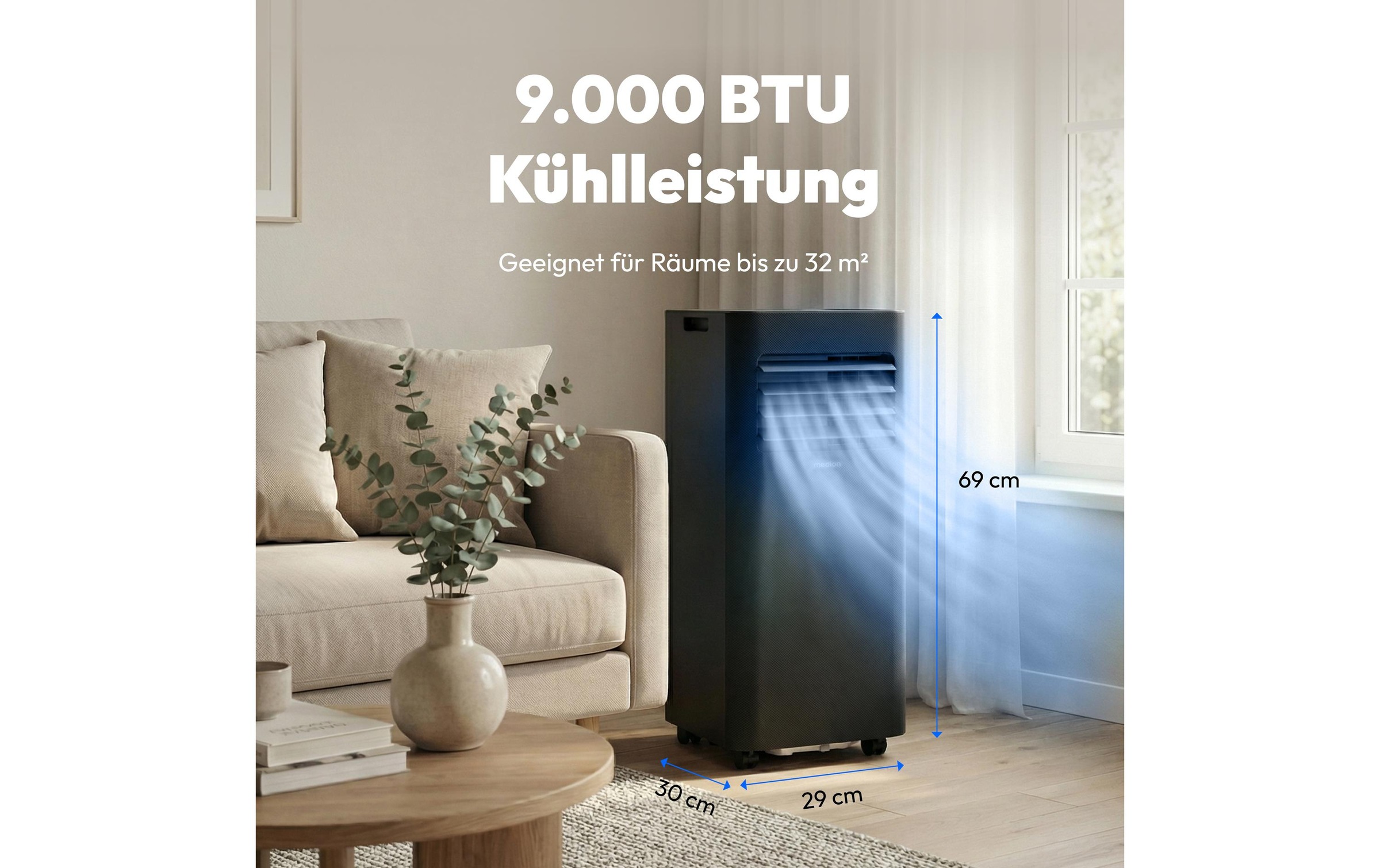 Medion® Climatiseur »E902 (MD 100137) 340 m³« Smarte mobile Klimaanlage mit App-Steuerung