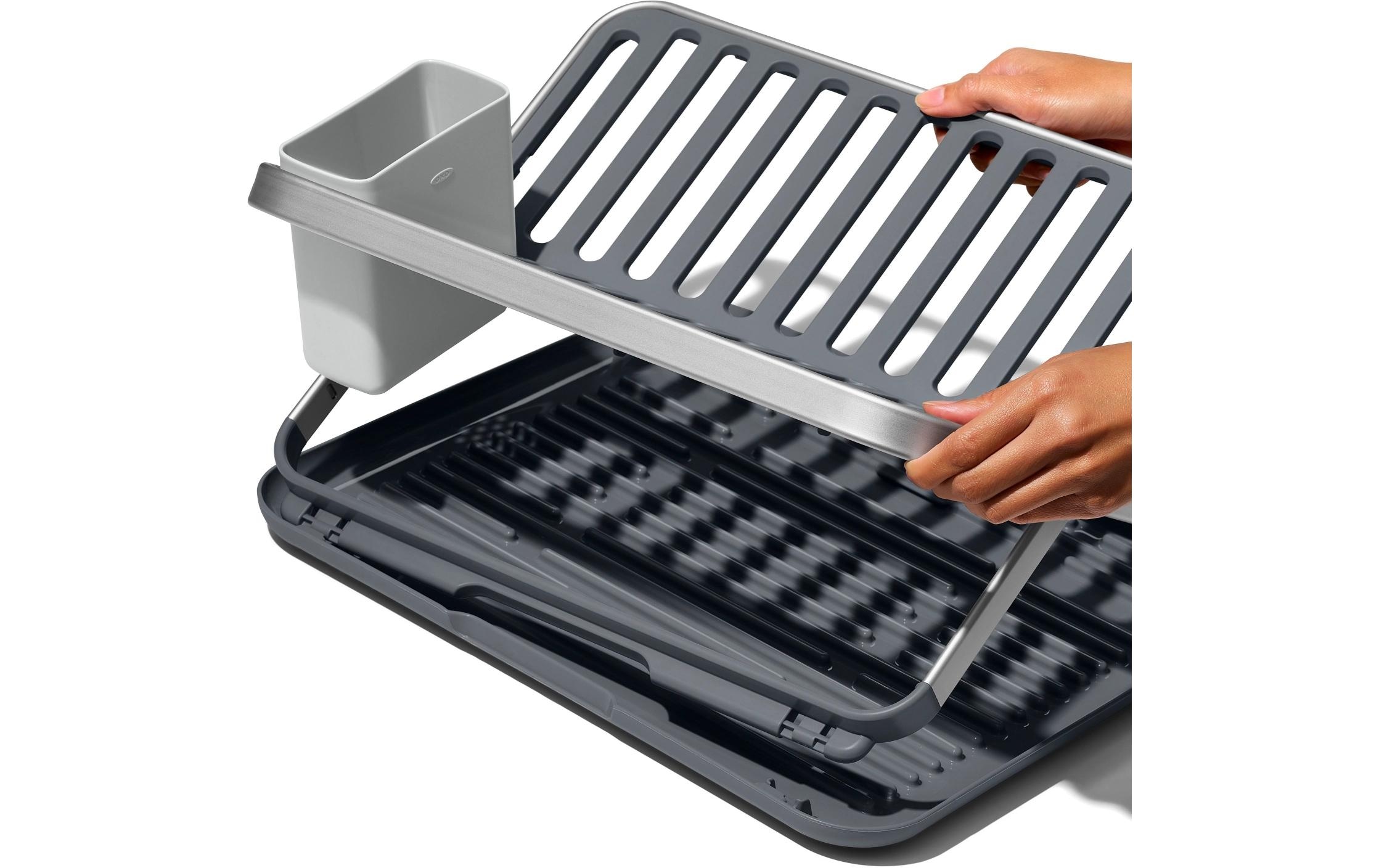 OXO Good Grips Geschirrständer einklappbar, aus Aluminium