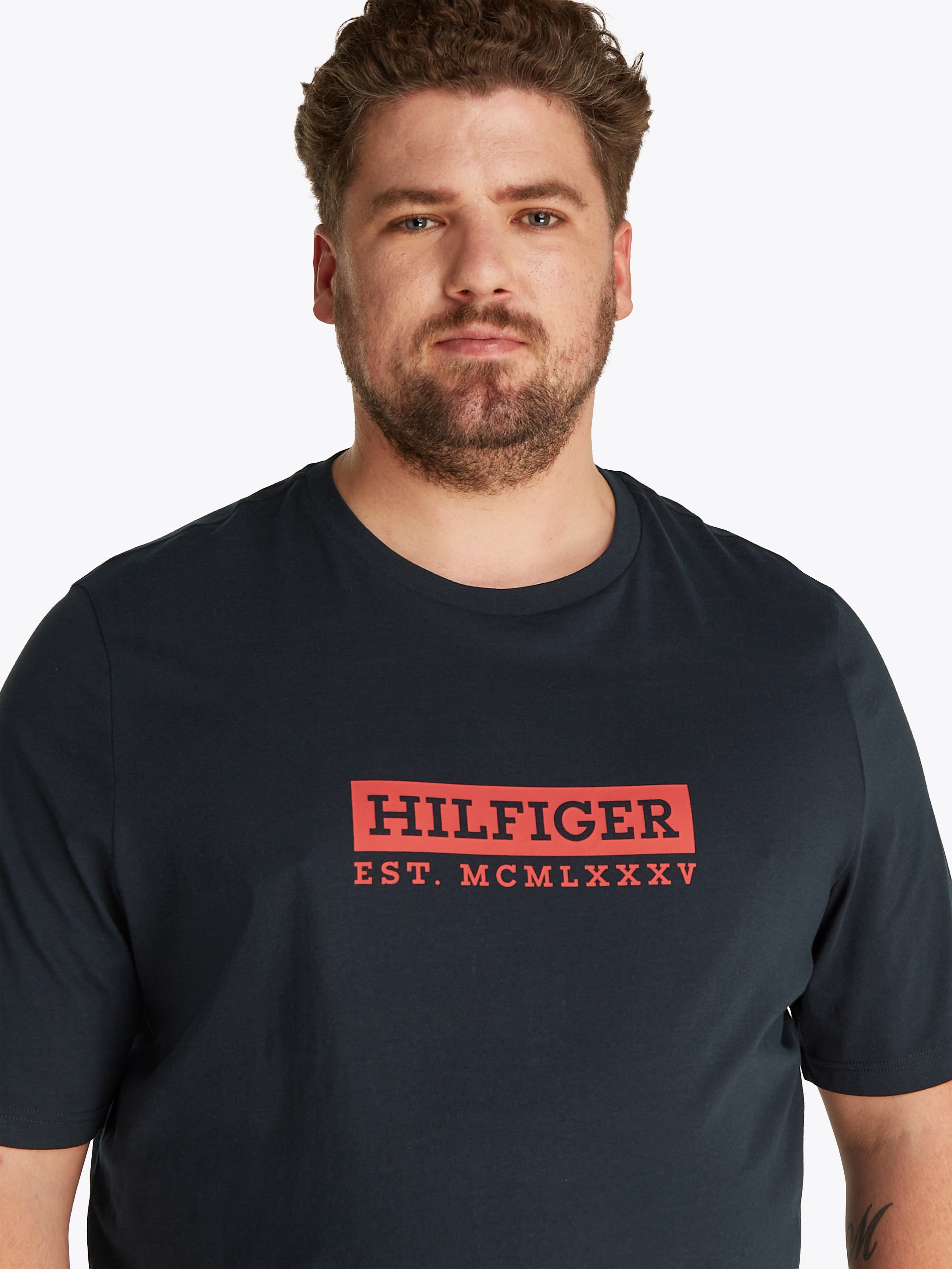 Tommy Hilfiger Big & Tall Kurzarmshirt »BT-COLOUR TO COLOR GRAPHIC TEE-B«, Grosse Grössen