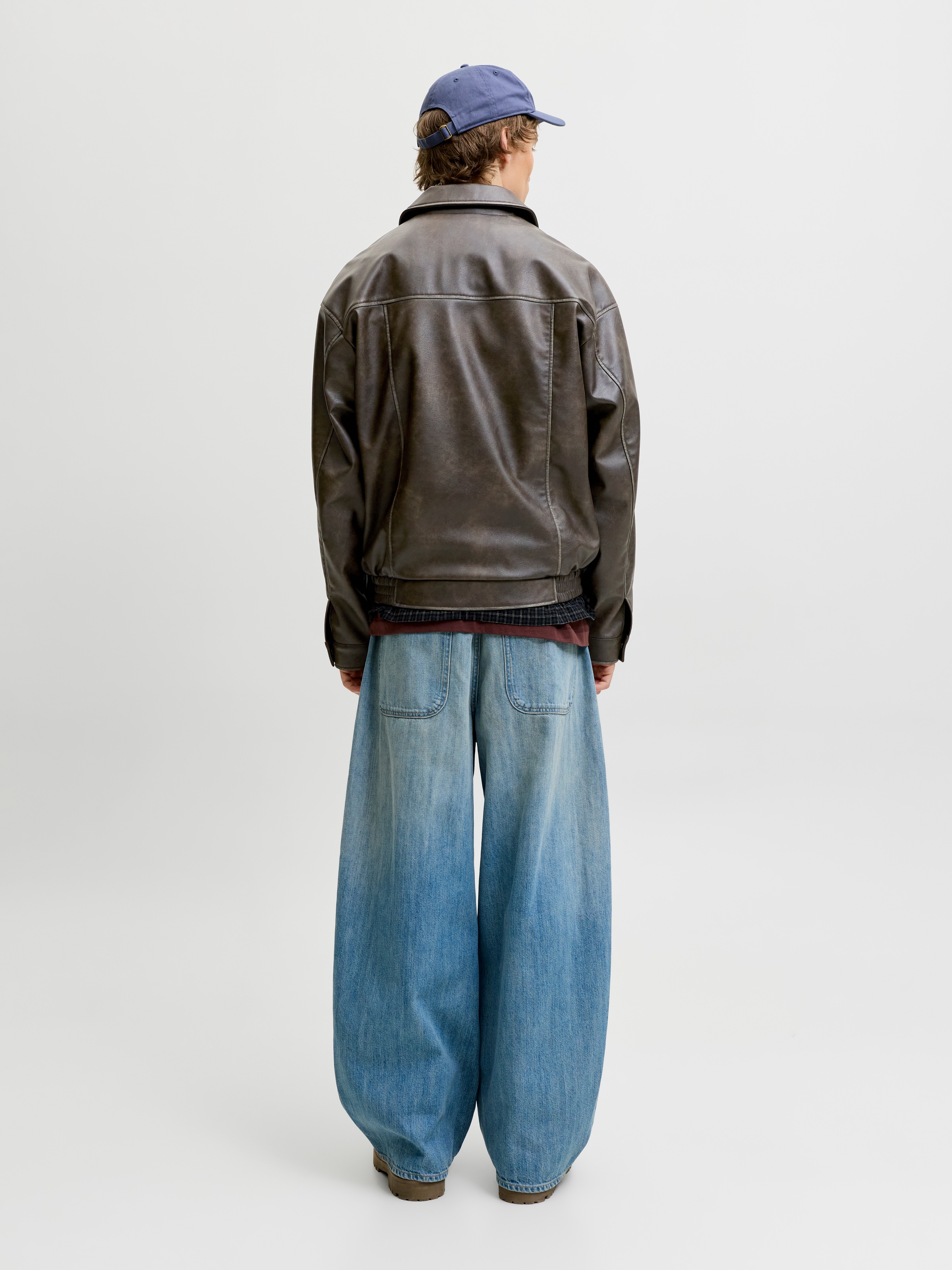 Jack & Jones Lederimitatjacke »JJMARLON PU JACKET« Kunstfaser, regular fit