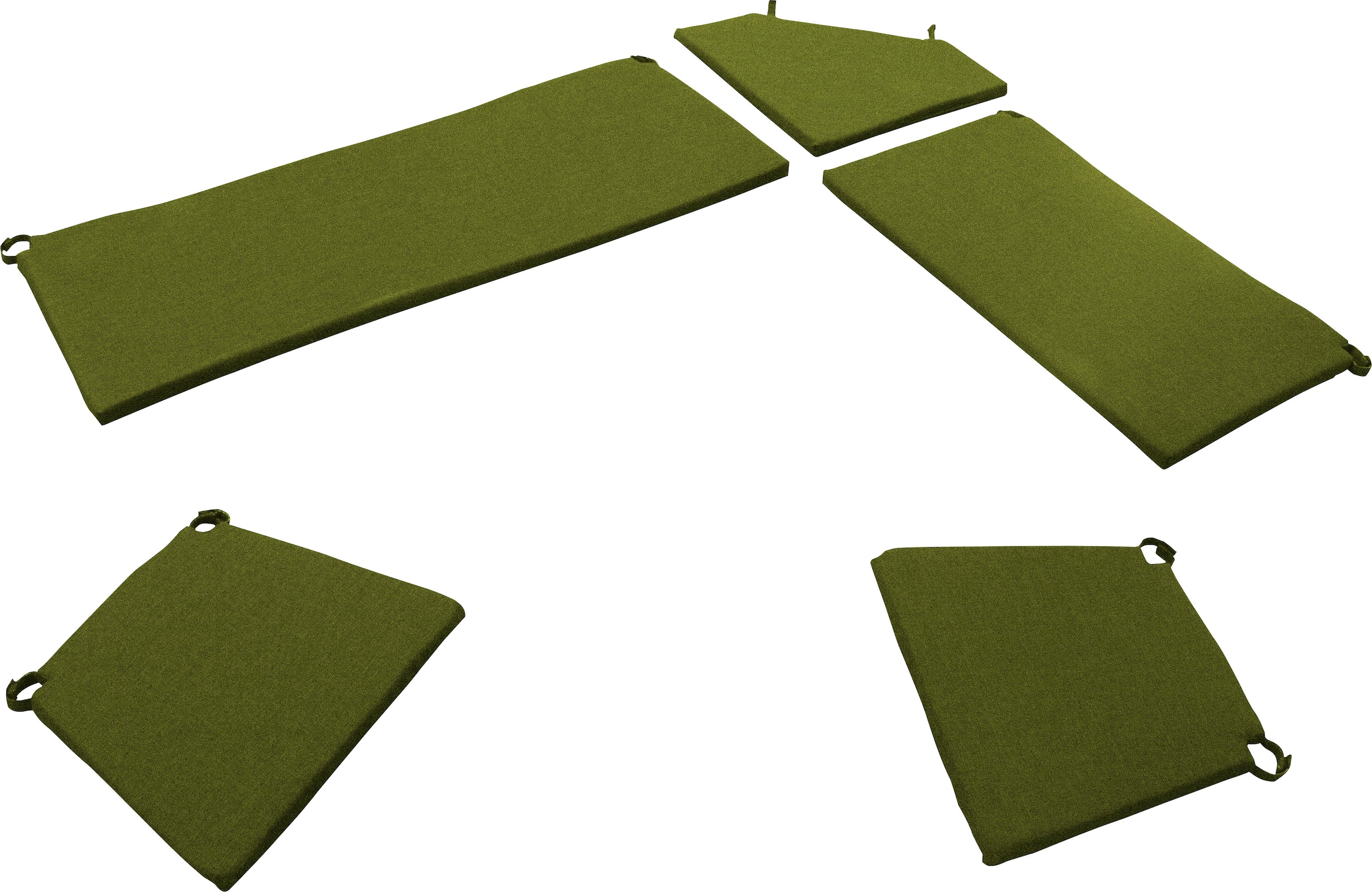 massivline&more Ensemble de bancs d'angle »Bodensee« Ensemble, 8 cuis tlg. structure en bois massif, coussins d'assise amovibles