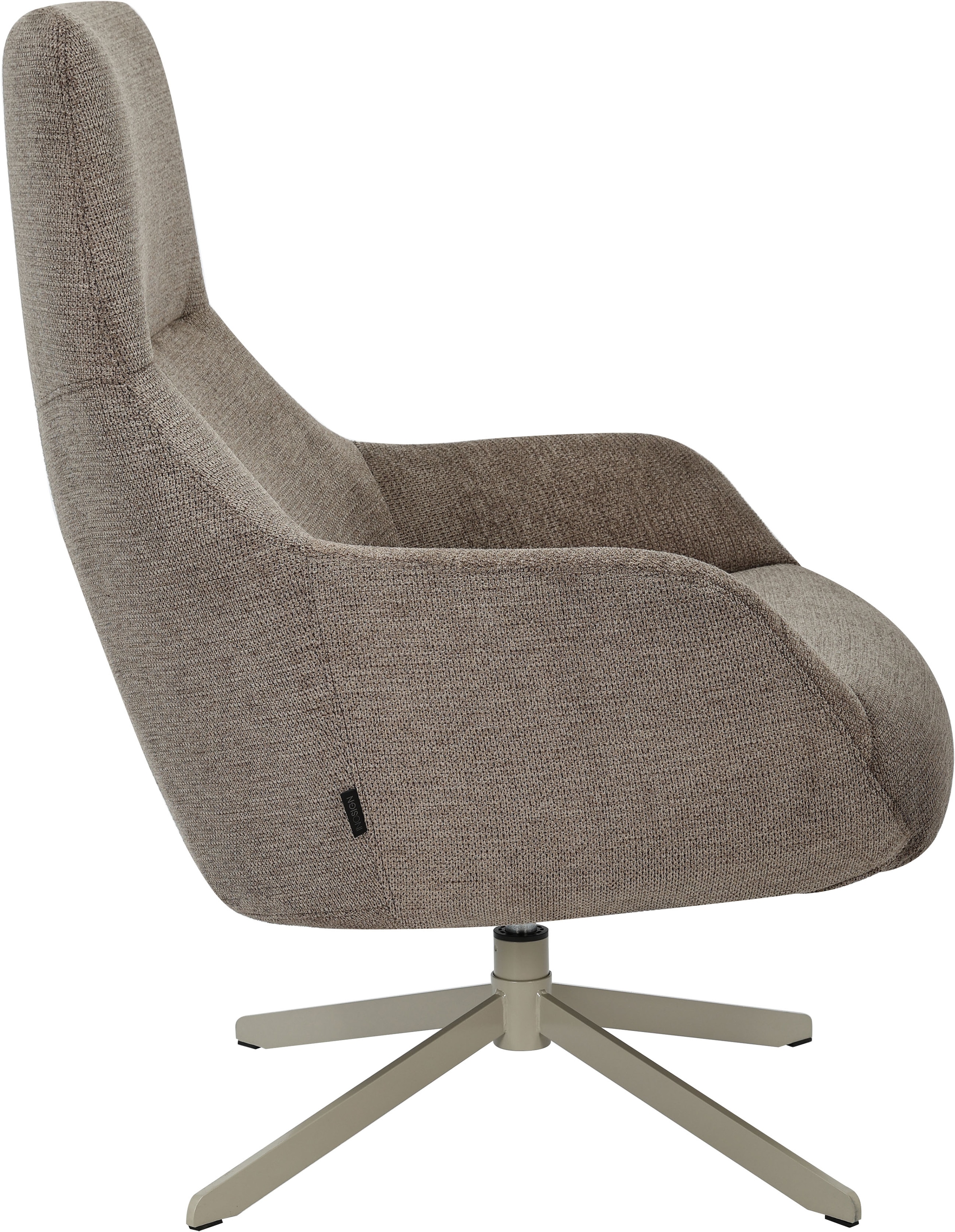 INOSIGN Drehsessel »CLARINDA moderner Ohrensessel drehbar, TV-Sessel, Relaxsessel«, 360-Grad drehbar, robustes Metallgestell