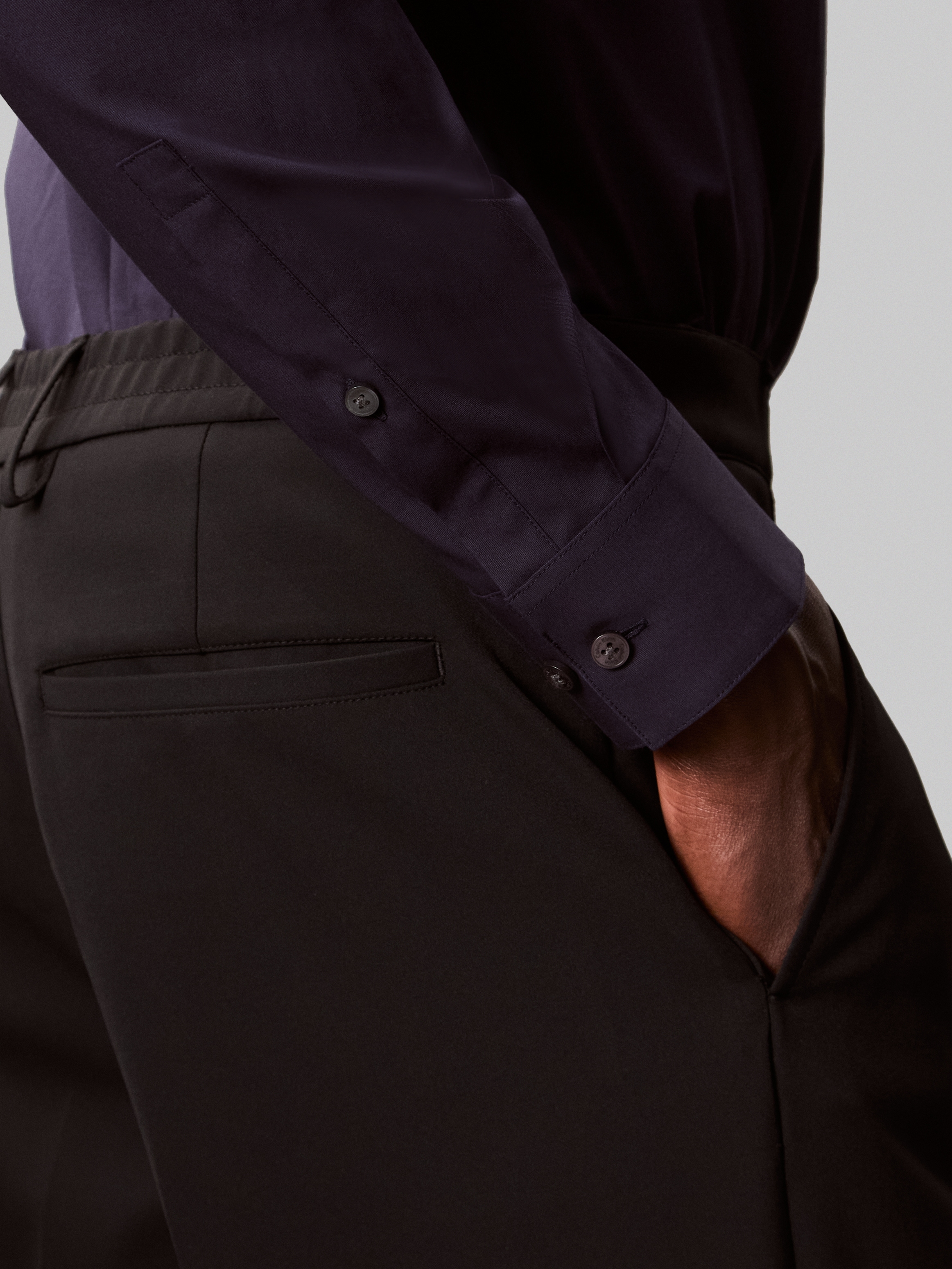 Calvin Klein Businesshemd »SLIM ESNTL POPLIN NOS STR SLD«, Mit Monogramm-Stickerei