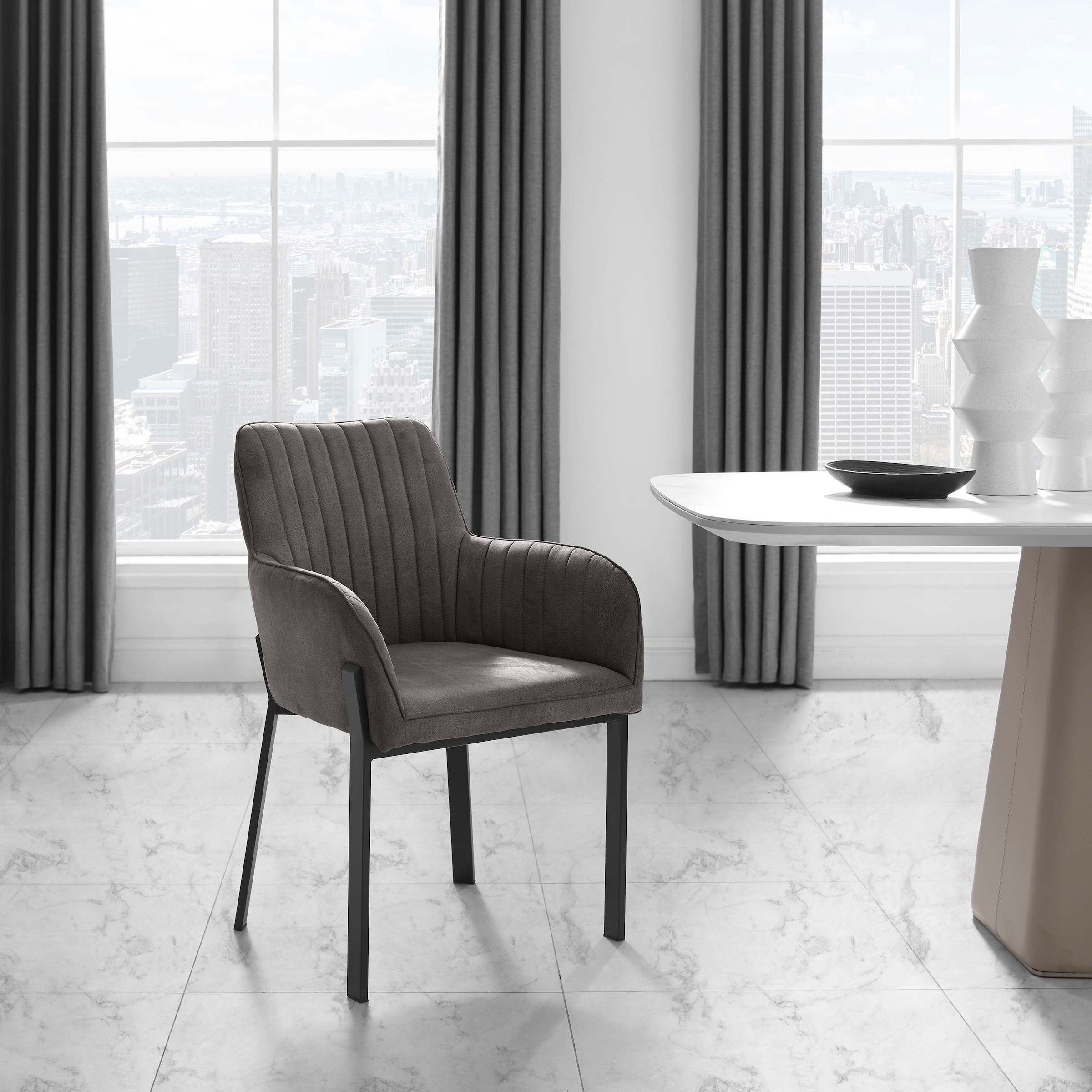 Image of Places of Style Esszimmerstuhl »Maryland«, (Set), Luxus-Microfaser, 2er-Set, Sitz und Rücken gepolstert, modernes Design bei Ackermann Versand Schweiz