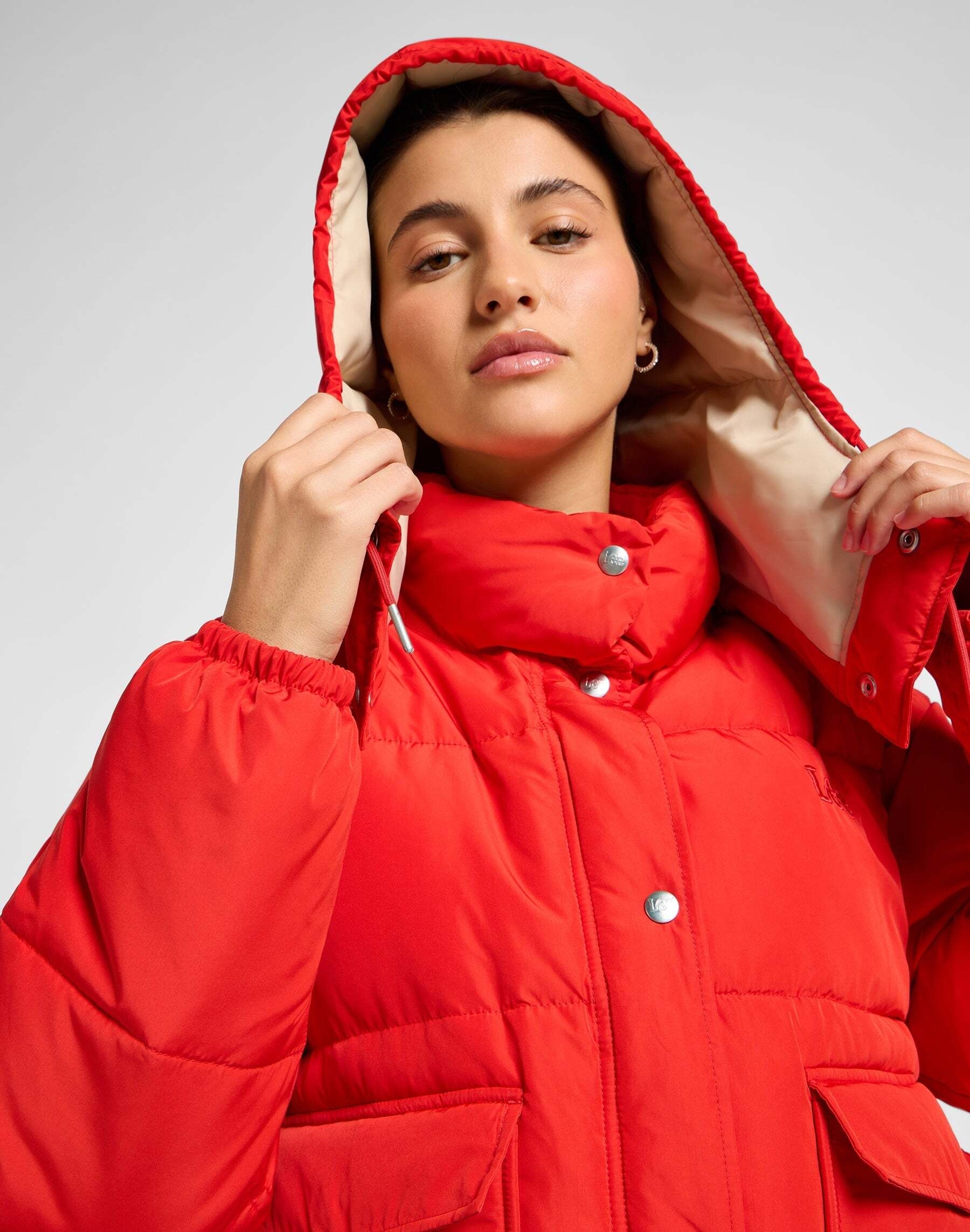 Lee® Veste matelassée »Lee Steppjacke Hooded Short Puffer«