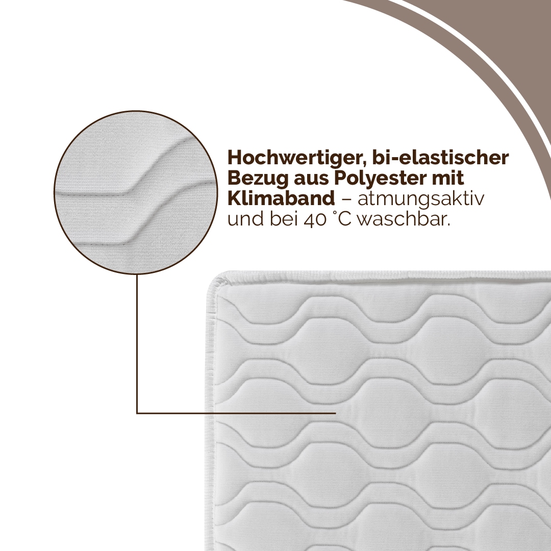 DI QUATTRO Matelas mousse confort »Airy Form 19« 19 cm hoch Raumgewicht: 28 kg/m³ 1 cuis tlg. Matratze mit atmungsaktivem Kern, 90x200 cm und weitere Grössen