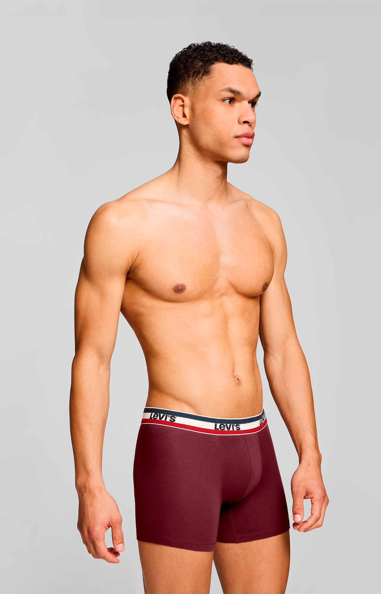 Levi's® Boxershorts »LEVIS MEN SPRTSWR LOGO BOXER BRIEF 3P«, (Packung, 3er Pack), mit breitem Logobund