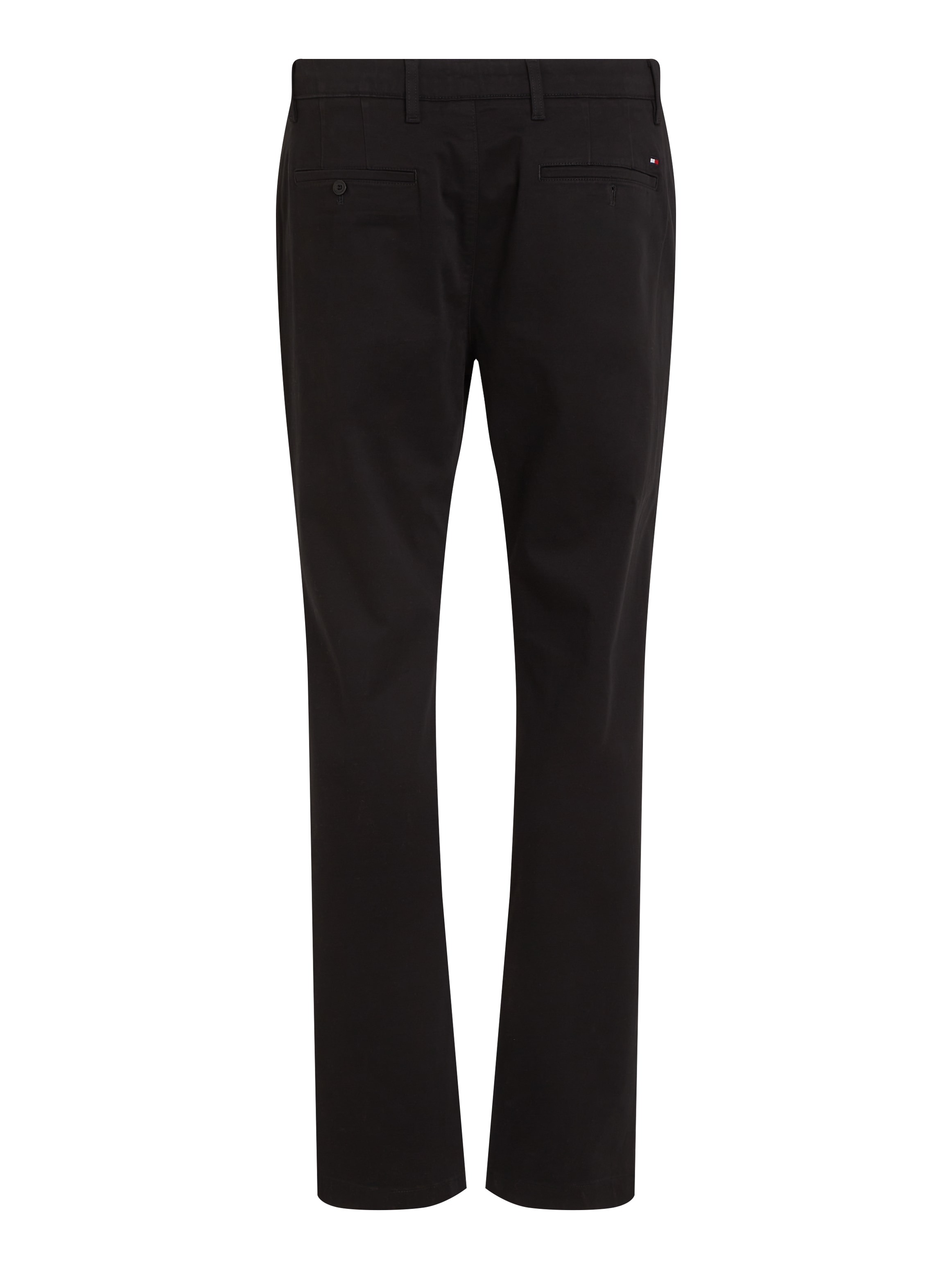 Tommy Hilfiger Chinohose »DENTON CHINO SATIN«, mit Gesässtaschen mit Knopf, Logostickerei