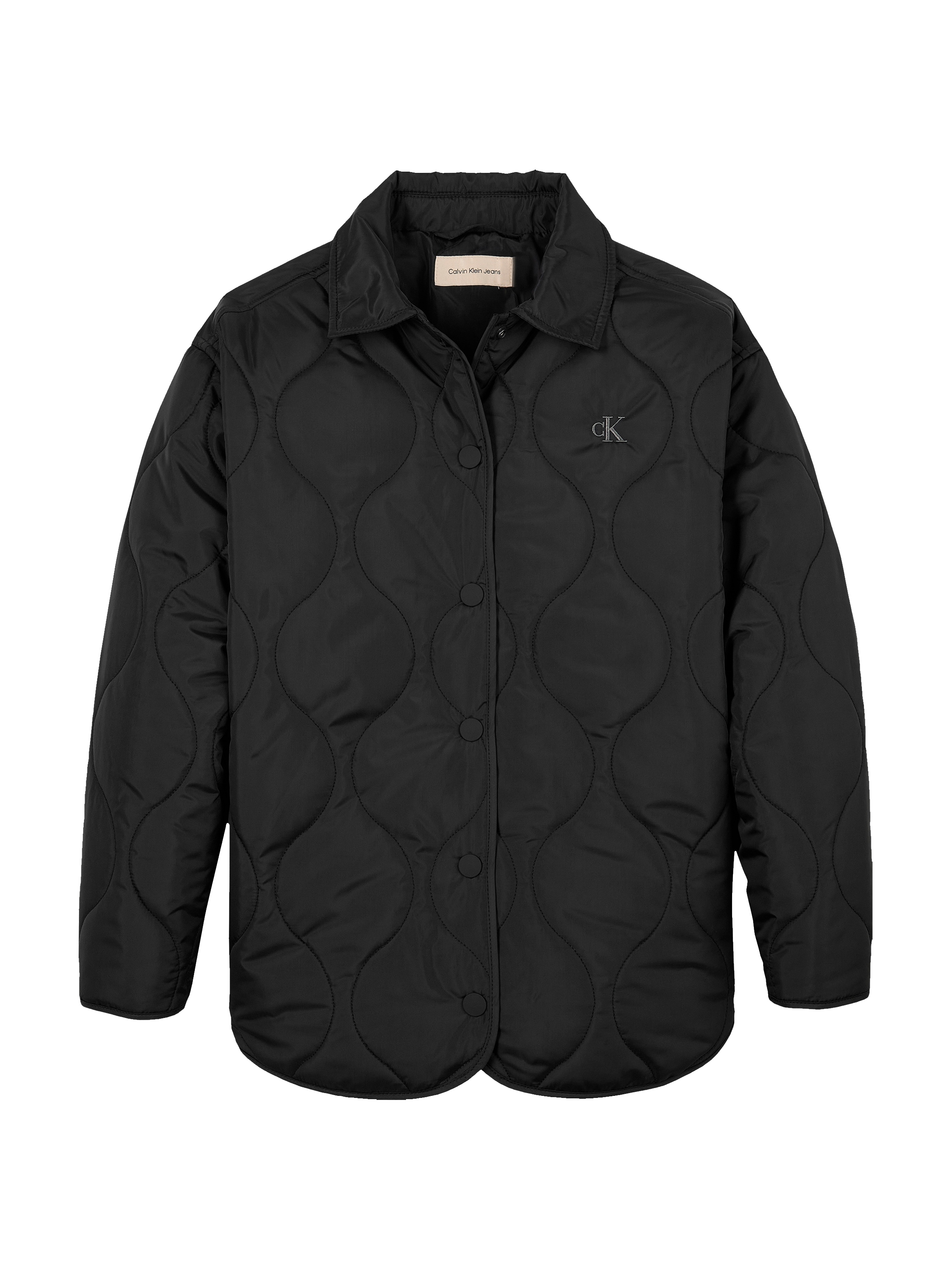 Calvin Klein Jeans Steppjacke »QUILTED OVERSHIRT«, für Kinder bis 16 Jahre mit Logoschriftzug