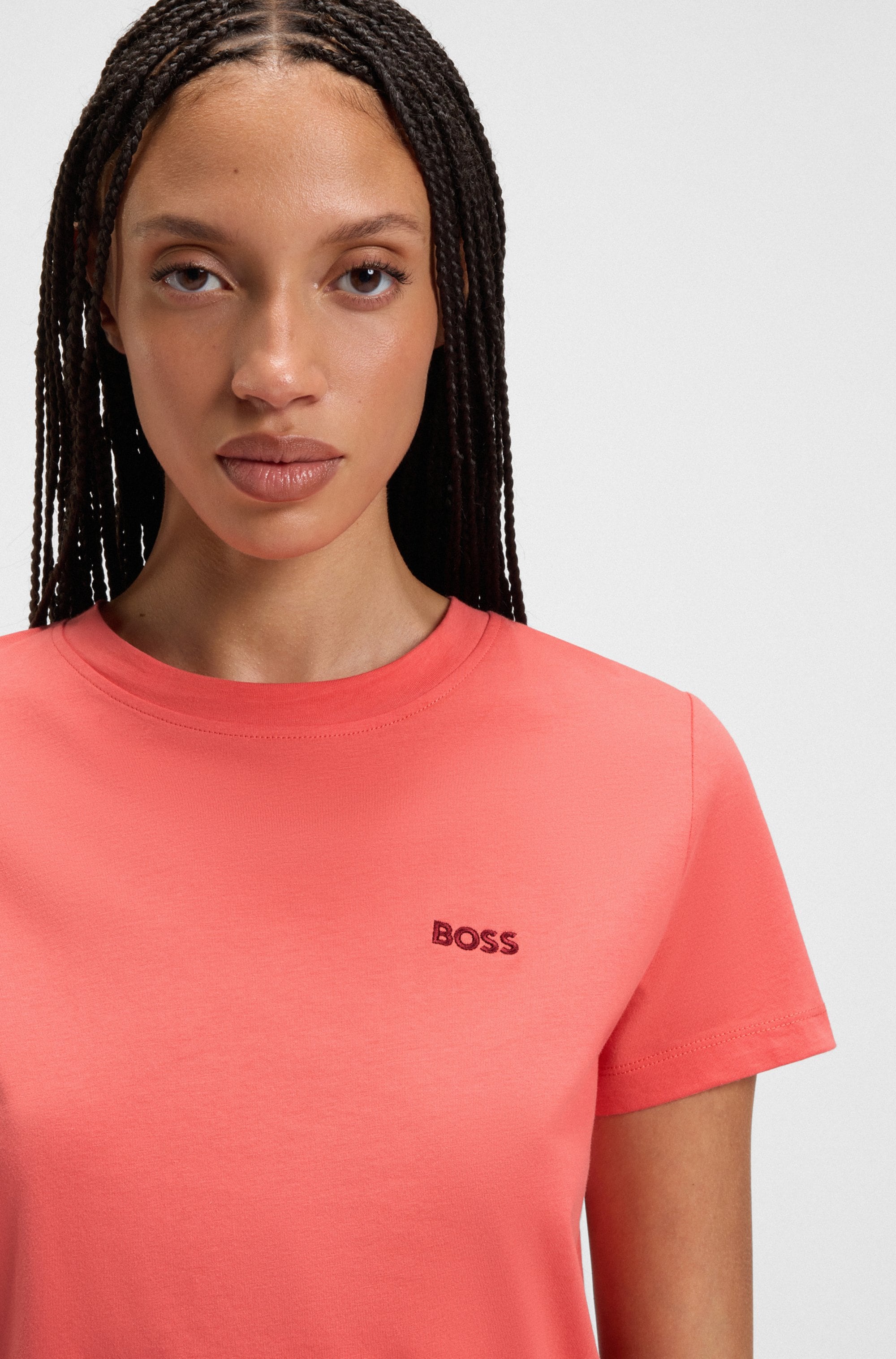 BOSS ORANGE T-Shirt »Esogo Premium Damenmode«, mit Logo