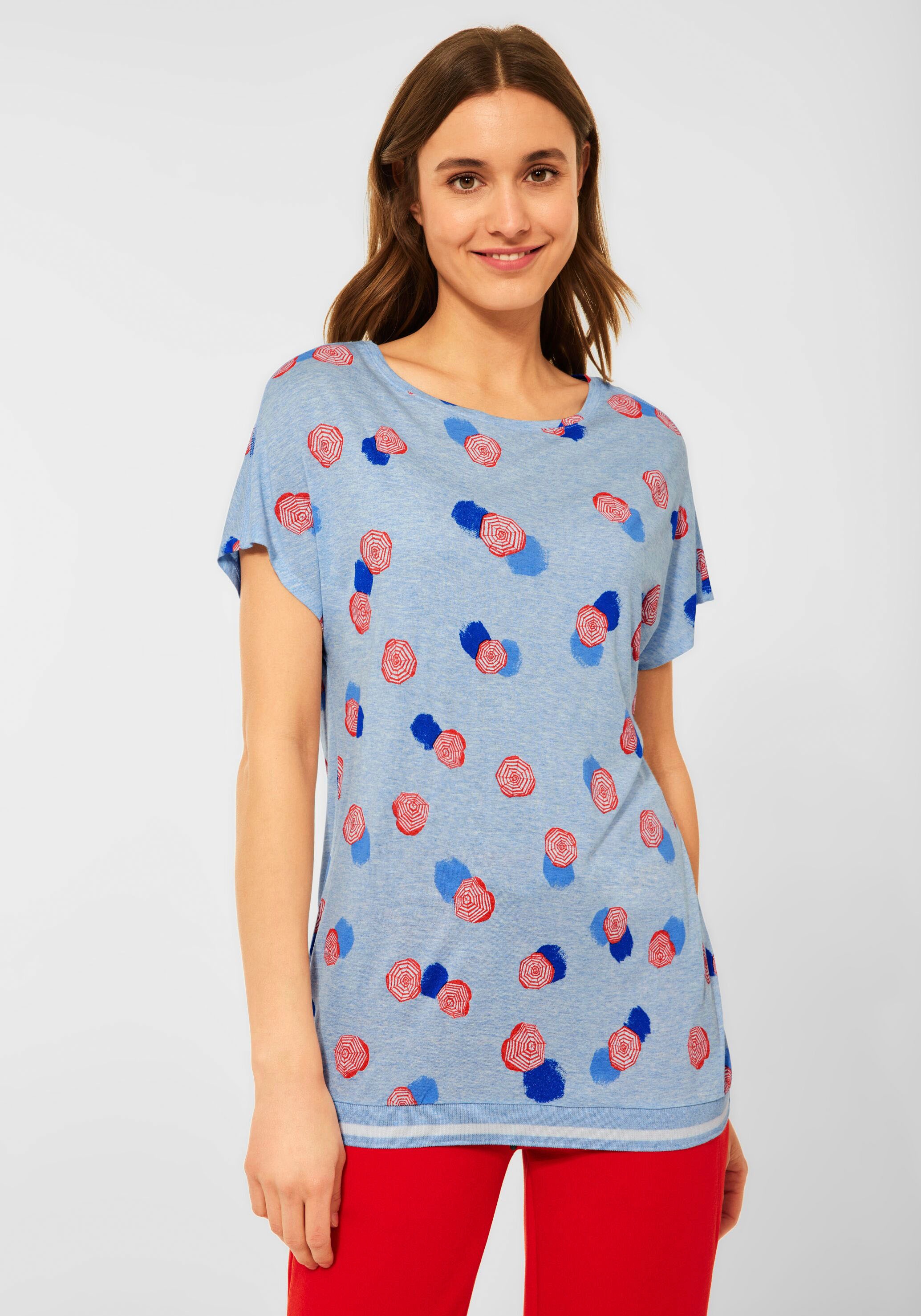 Image of Cecil Print-Shirt, in Melange Optik bei Ackermann Versand Schweiz