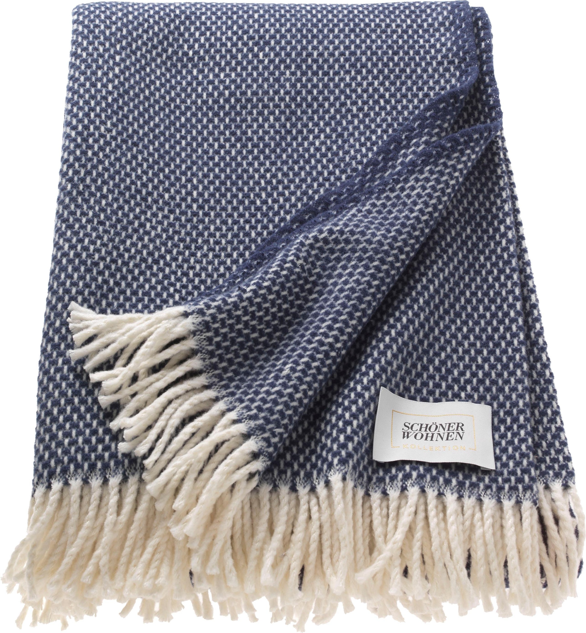 SCHÖNER WOHNEN-Kollektion Wohndecke "Zen" mit Fransen, Kuscheldecke