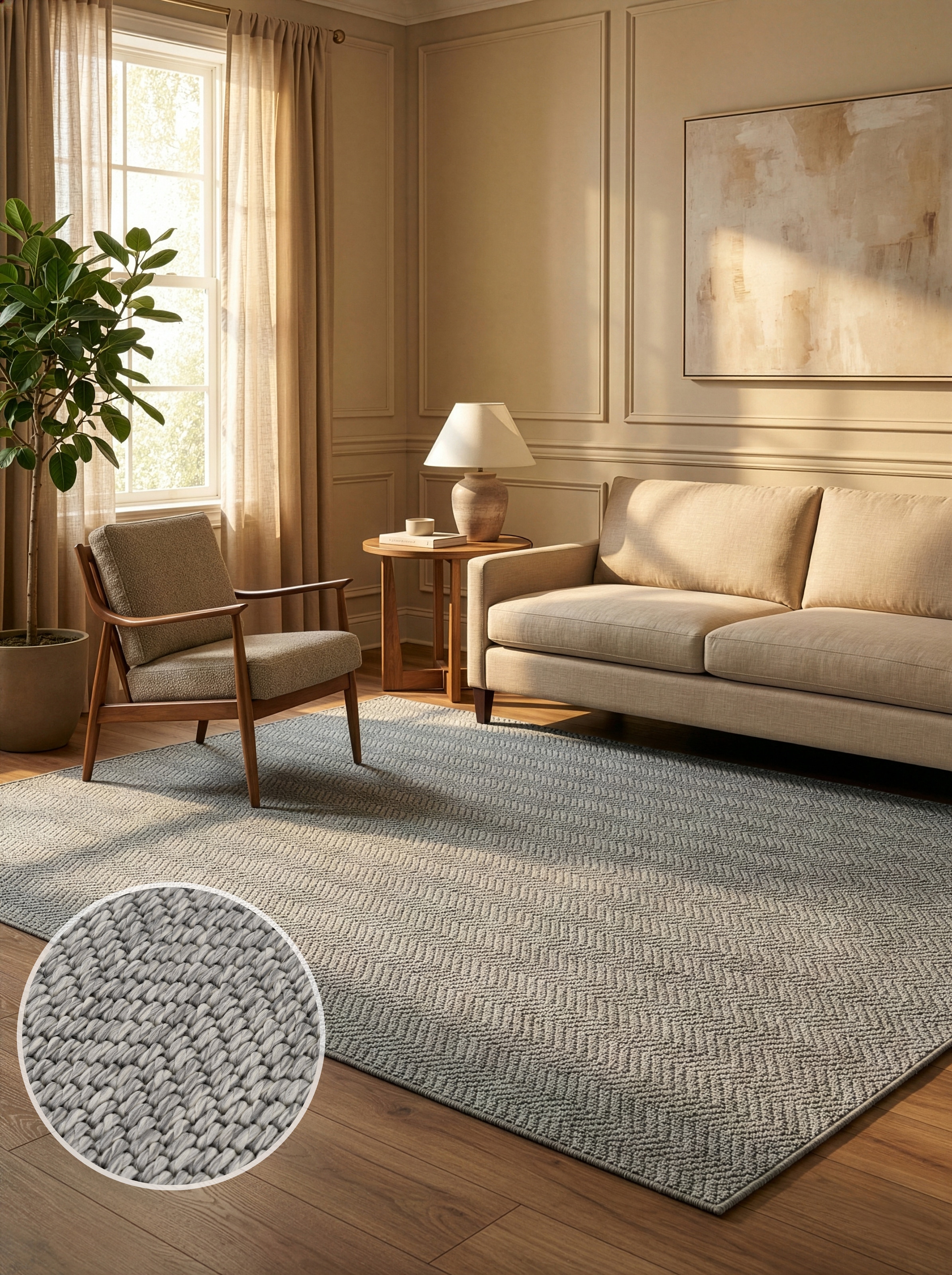 GOODproduct Teppich »Nollan, In- und Outdoor geeignet, Balkon, Camping« rechteckig 8 mm Höhe Wetterfest & UV-beständig, Sisal-Optik, Esszimmer, Wohnzimmer