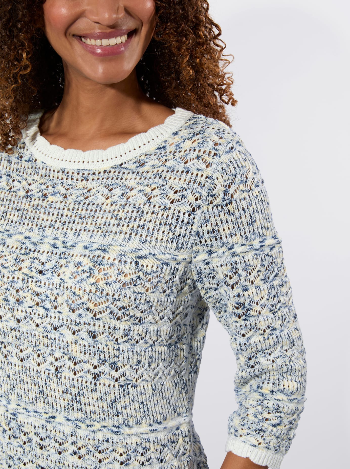 Inspirationen Pull à manches 3/4 »Ajour-Pullover«