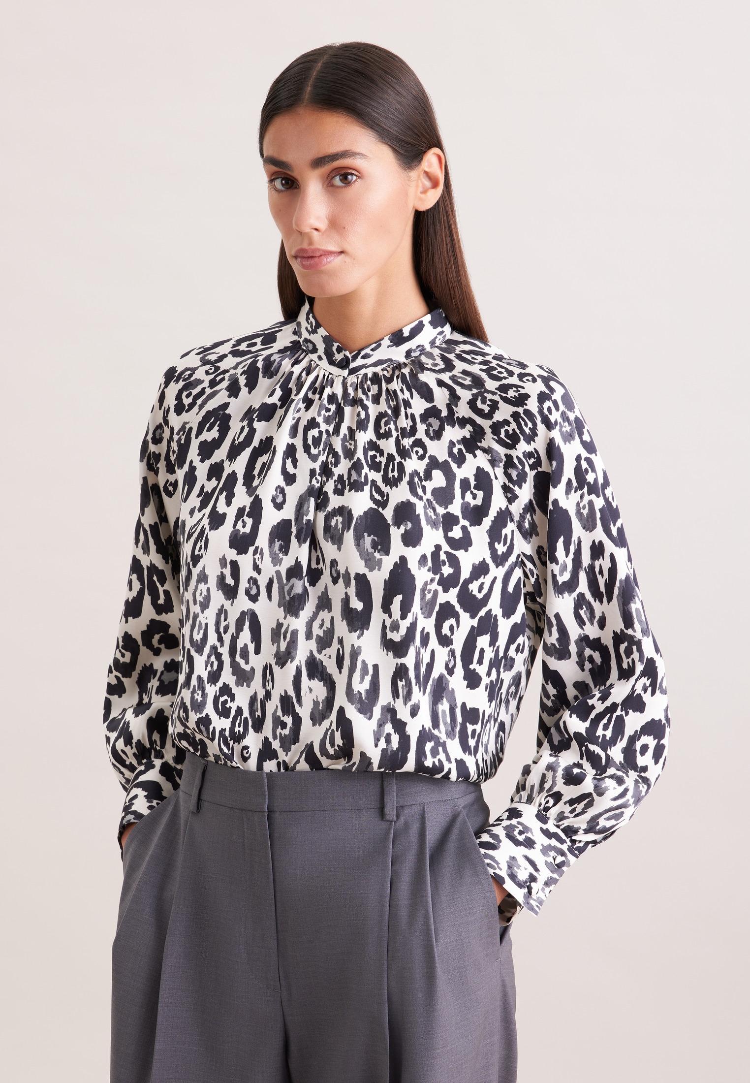 Image of seidensticker Klassische Bluse 1/1 Rundhals Druck