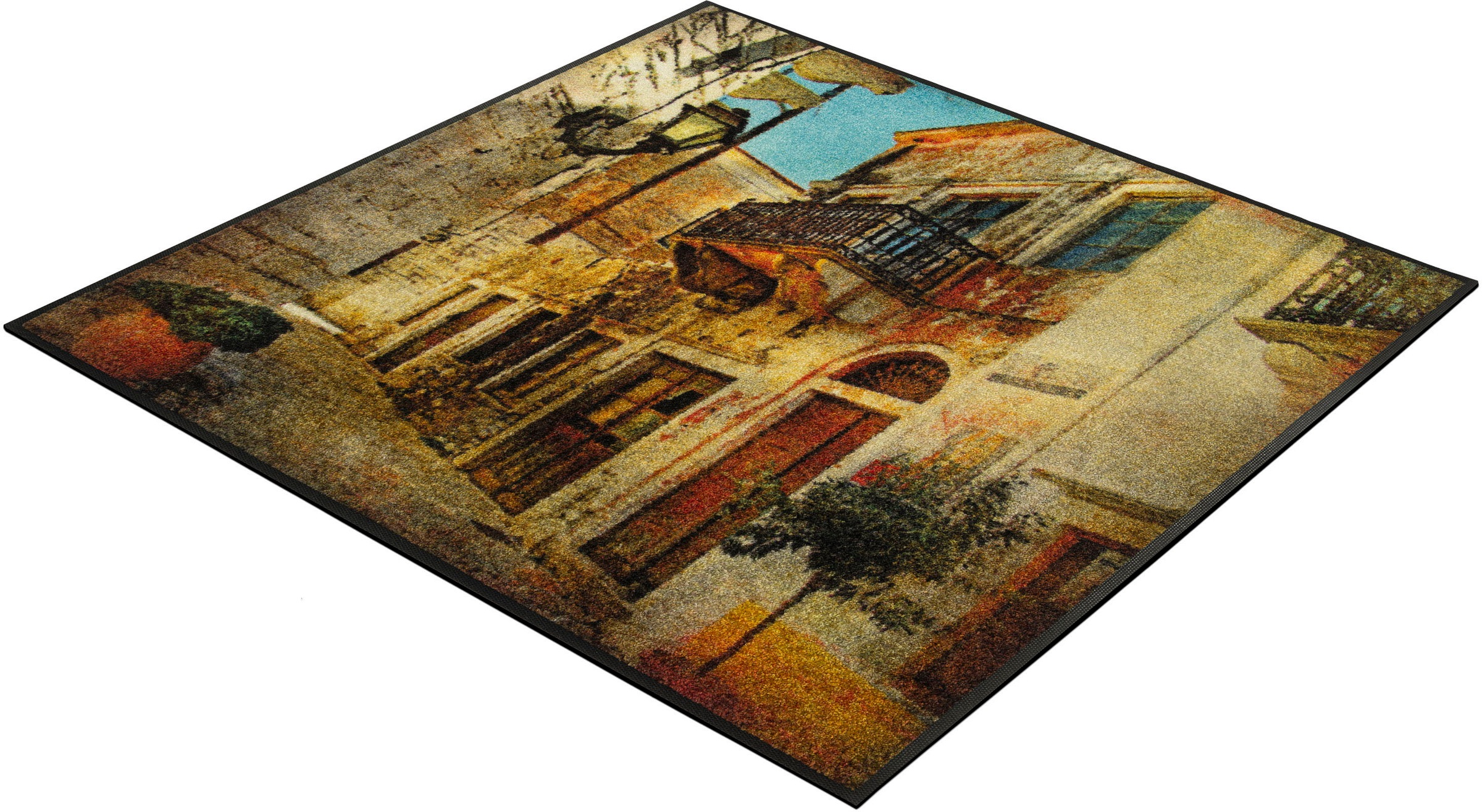 wash+dry by Kleen-Tex Teppich »Picturesque Greece«, rechteckig, 7 mm Höhe