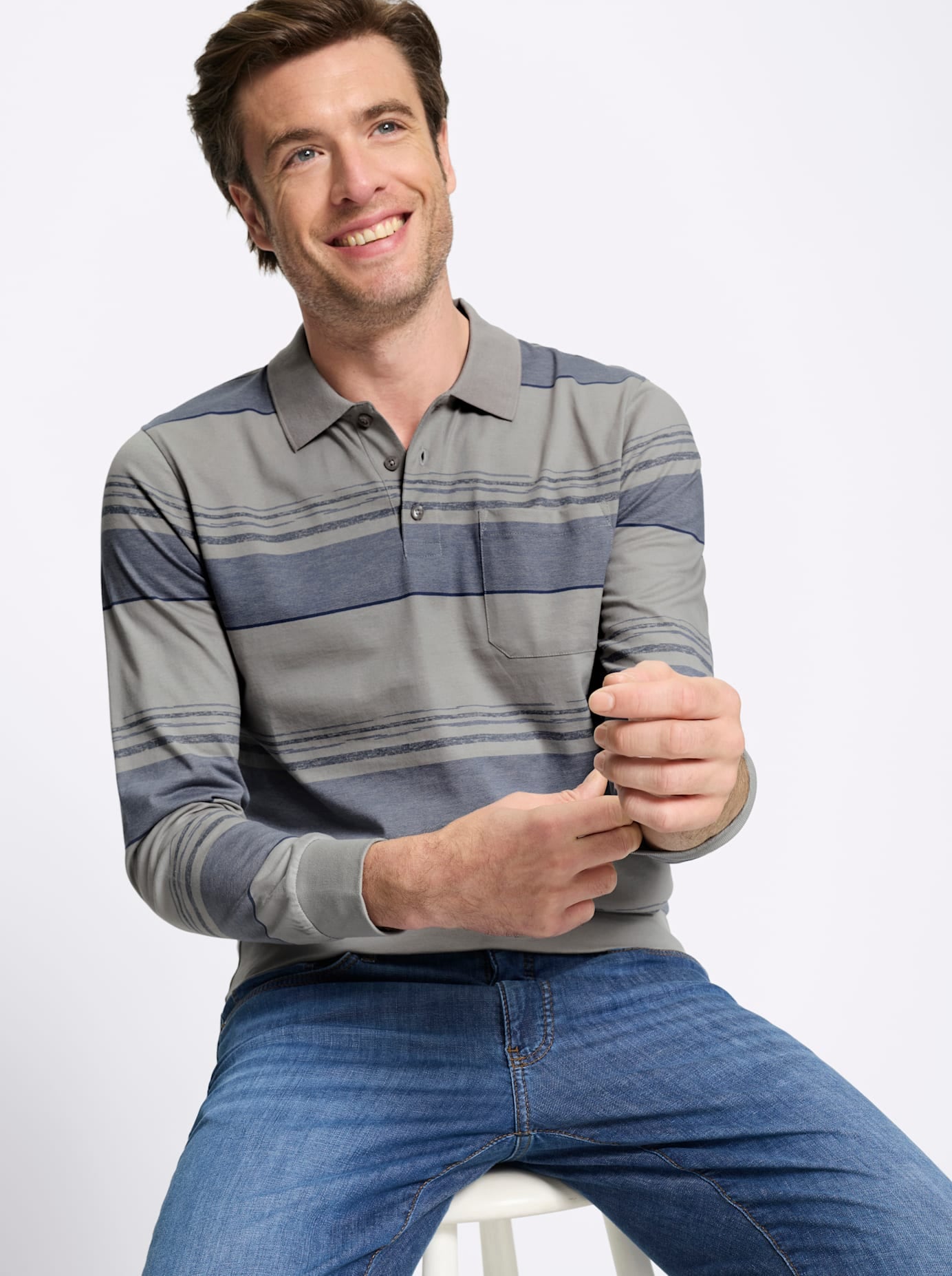 Marco Donati Polo »Langarm-Shirt« 1