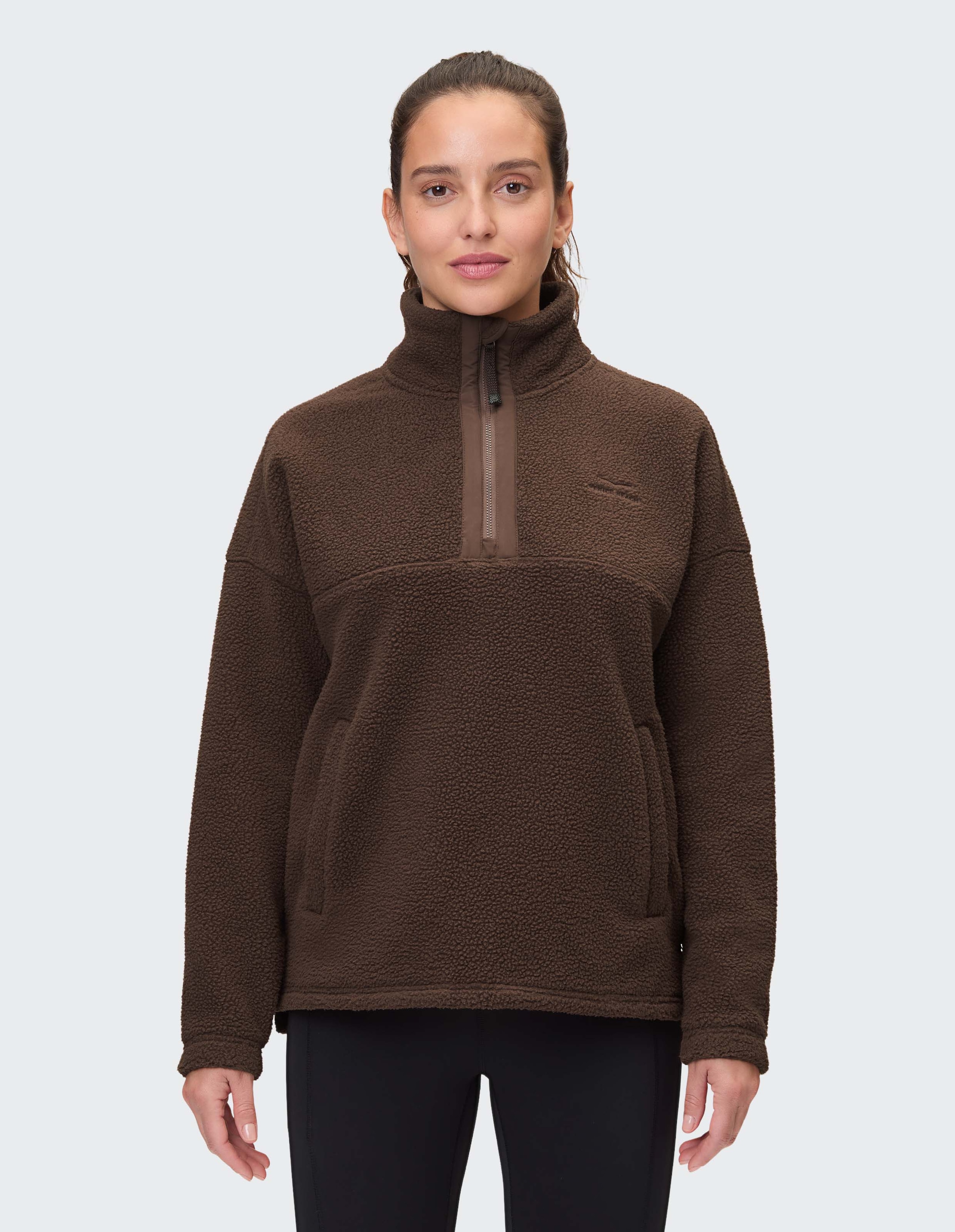 Image of Venice Beach Sweatshirt "1/4 Zip Sweat SARAH"