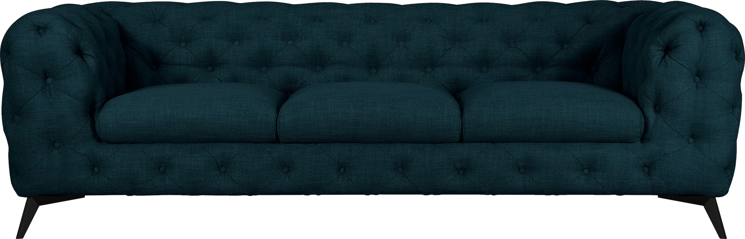 Leonique Chesterfield-Sofa »Glynis«, aufwändige Knopfheftung, moderne Chesterfield Optik, Fussfarbe wählbar