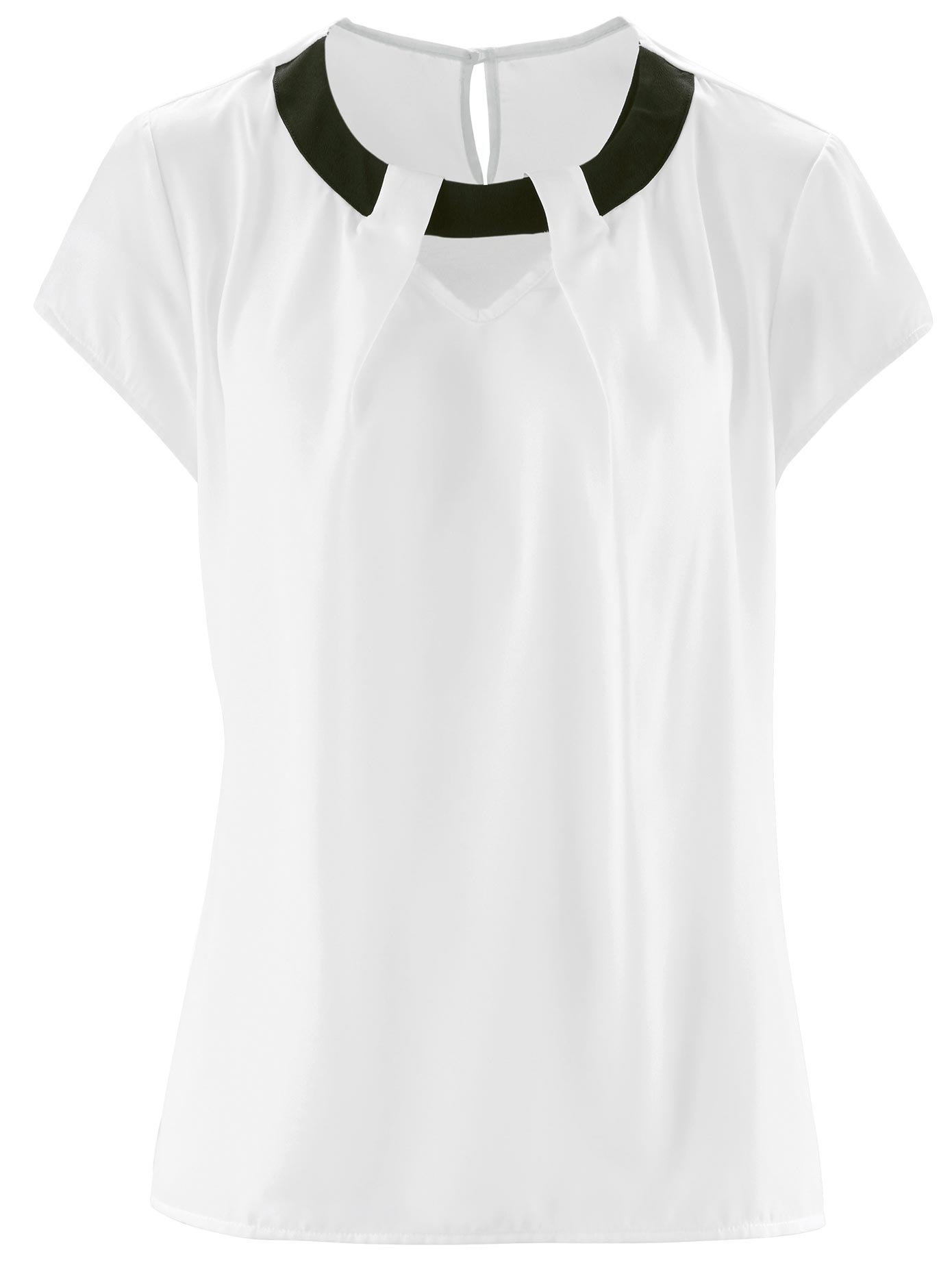 Bluse aus dezent transparenter Chiffon-Qualität