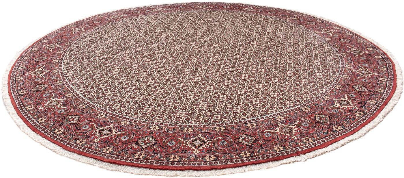 Image of morgenland Orientteppich »Perser - Bidjar rund - 305 x 305 cm - rot«, rund, 15 mm Höhe, Wohnzimmer, Handgeknüpft, Einzelstück mit Zertifikat bei Ackermann Versand Schweiz