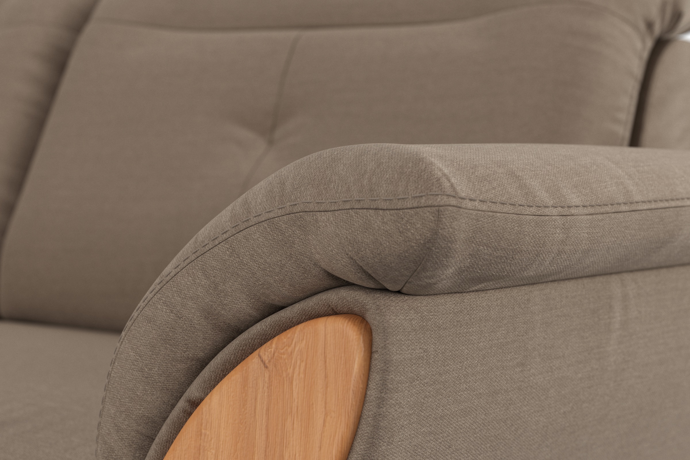 Home affaire Ecksofa »Dangast L-Form«, Kopfteilverstellung, wahlweise mit motorischer Relaxfunktion