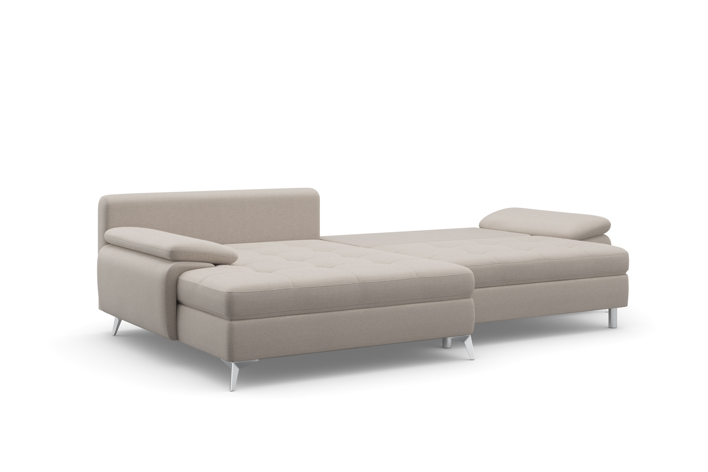 sit&more Ecksofa »Latigo L-Form«, mit Mega-Recamiere, wahlweise mit Bettfunktion und Bettkasten
